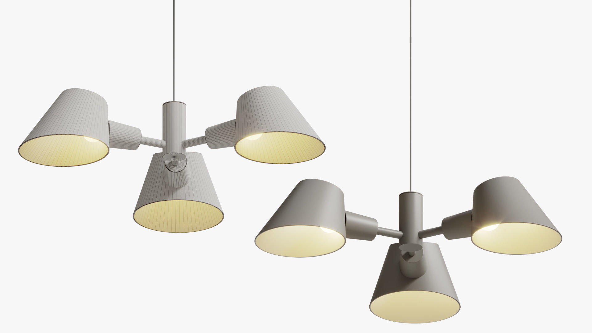 Suspension Lamp Dftp Stay 3-pendant 3D model_7