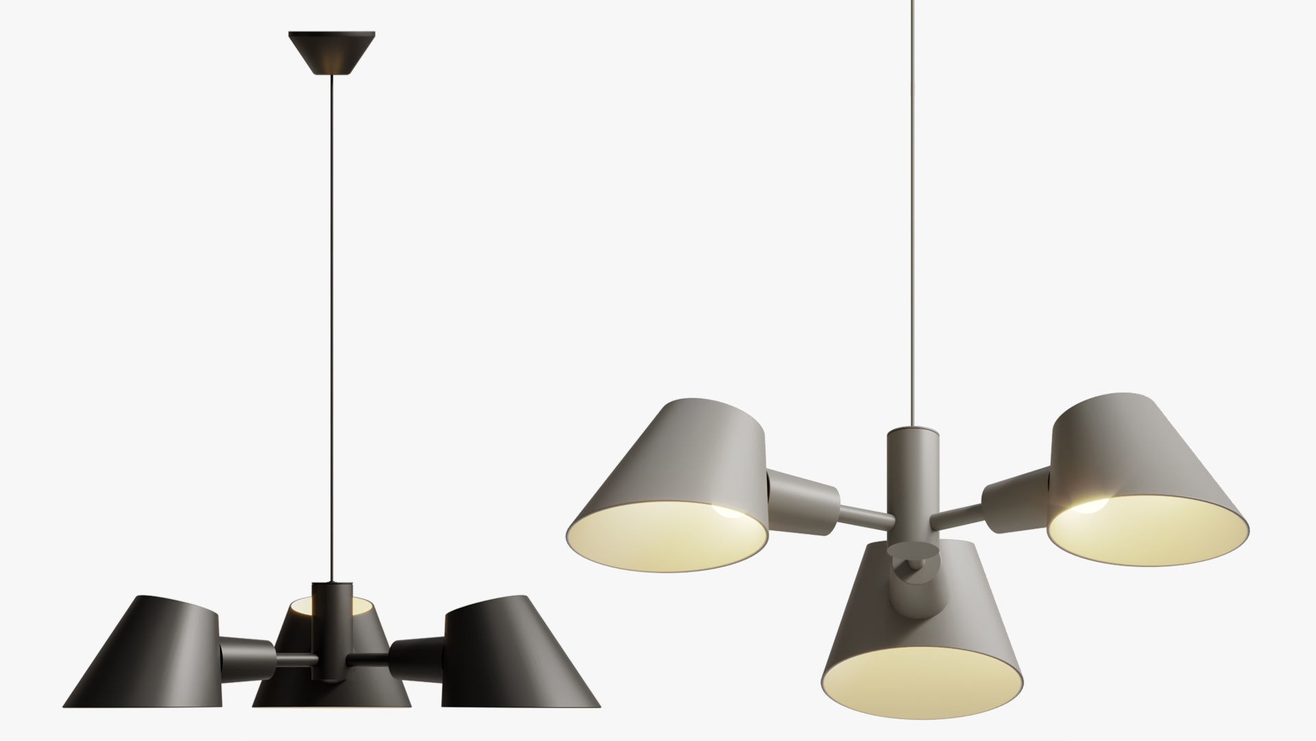 Suspension Lamp Dftp Stay 3-pendant 3D model_6