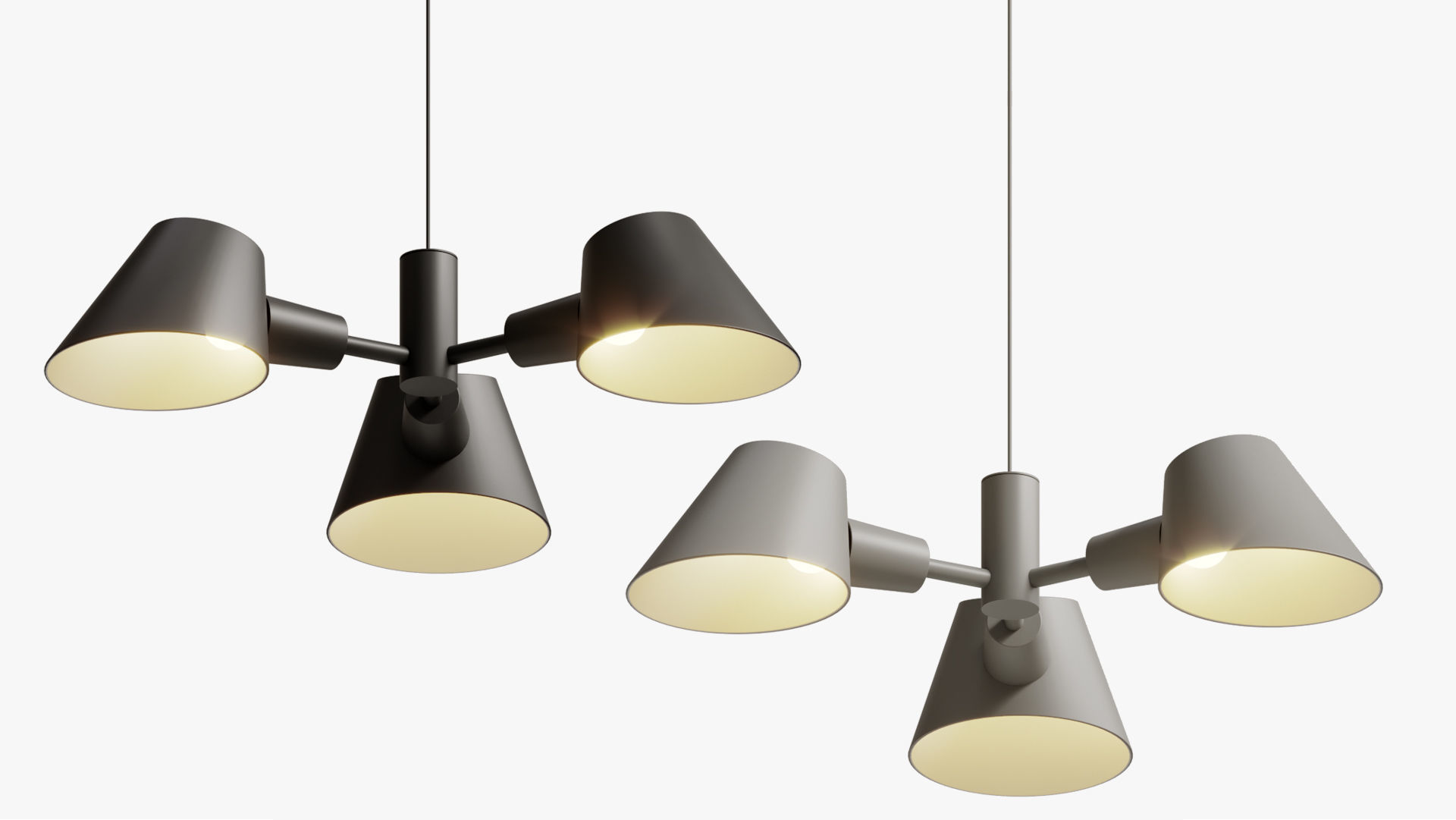 Suspension Lamp Dftp Stay 3-pendant 3D model_4