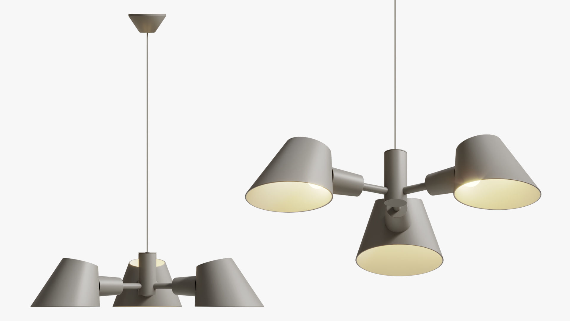 Suspension Lamp Dftp Stay 3-pendant 3D model_1