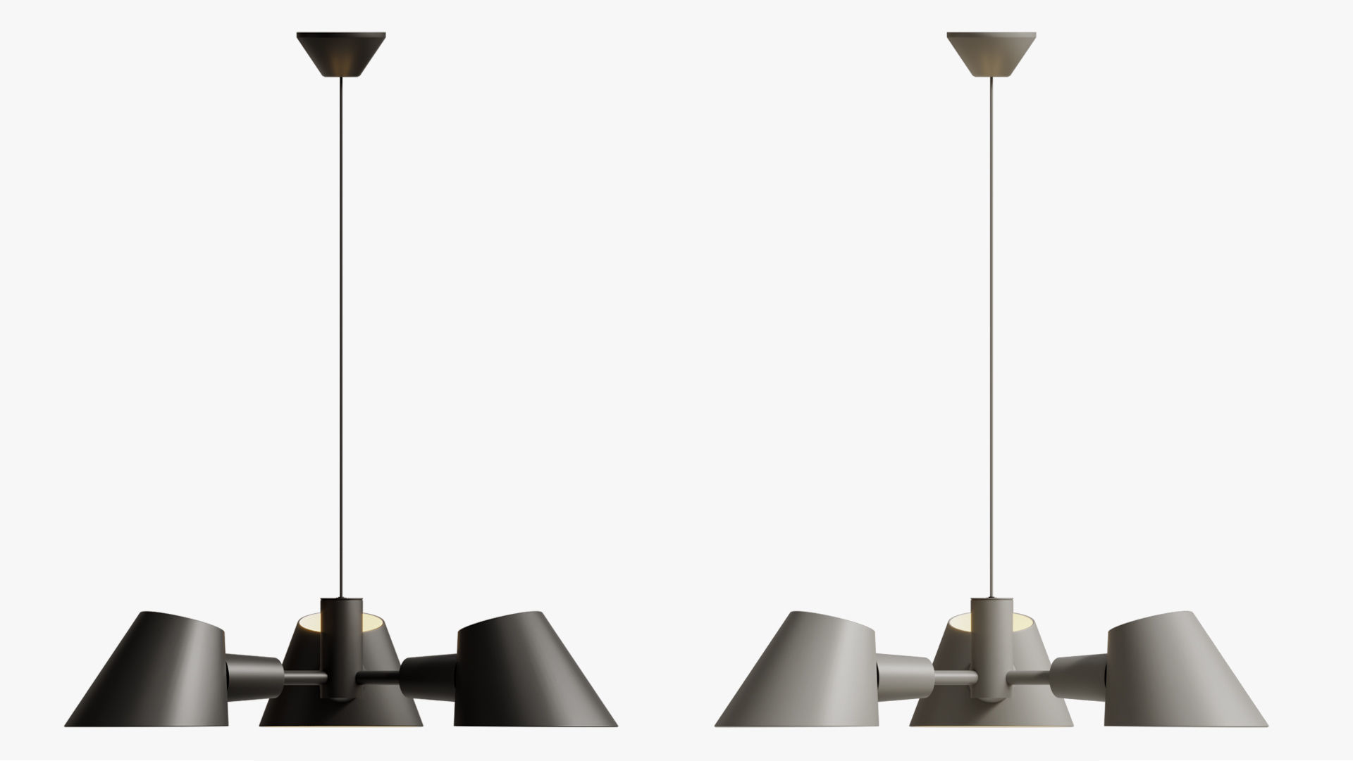 Suspension Lamp Dftp Stay 3-pendant 3D model_3