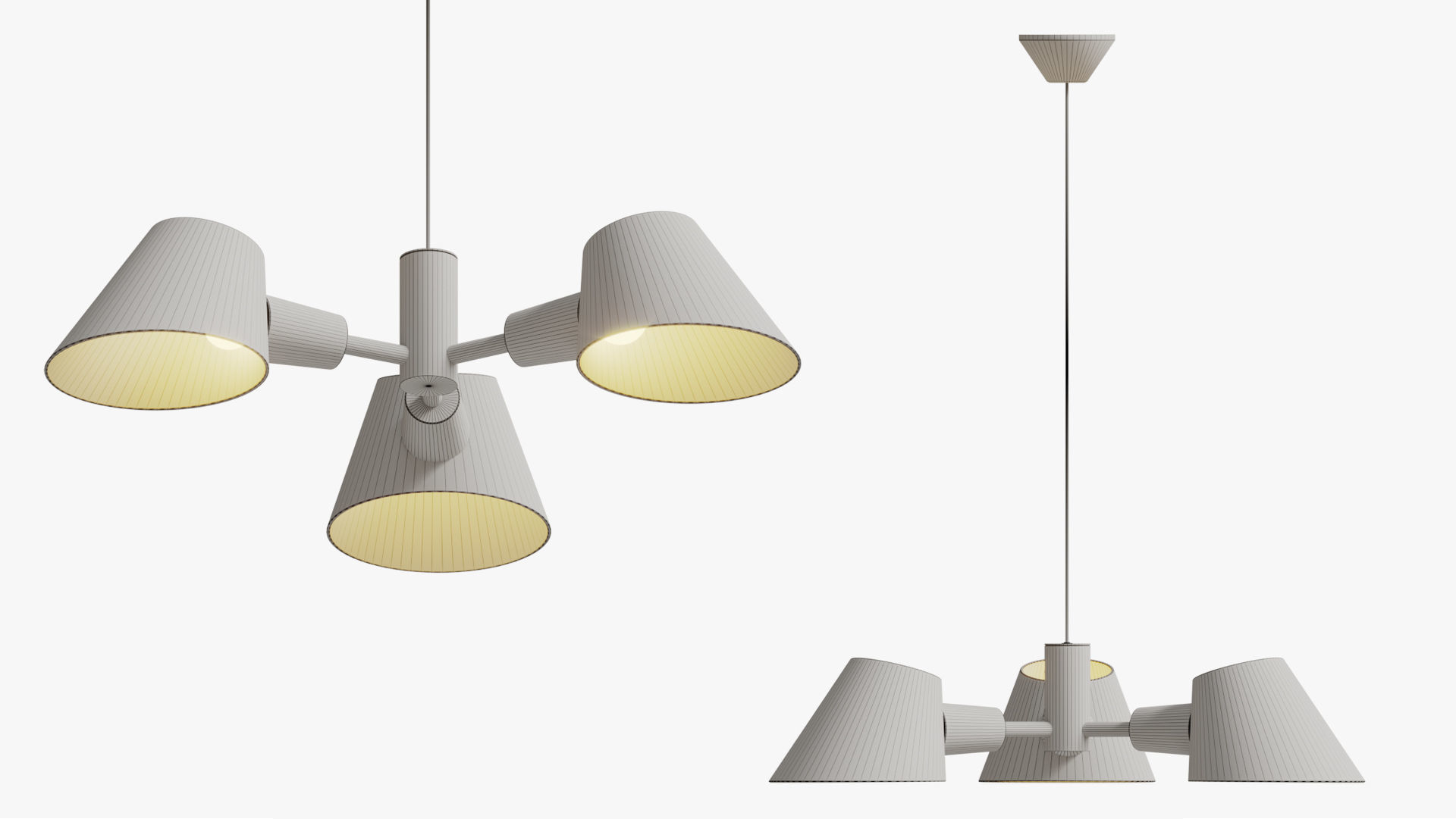 Suspension Lamp Dftp Stay 3-pendant 3D model_9