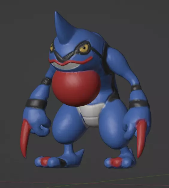 Toxicroak 3D print model_0