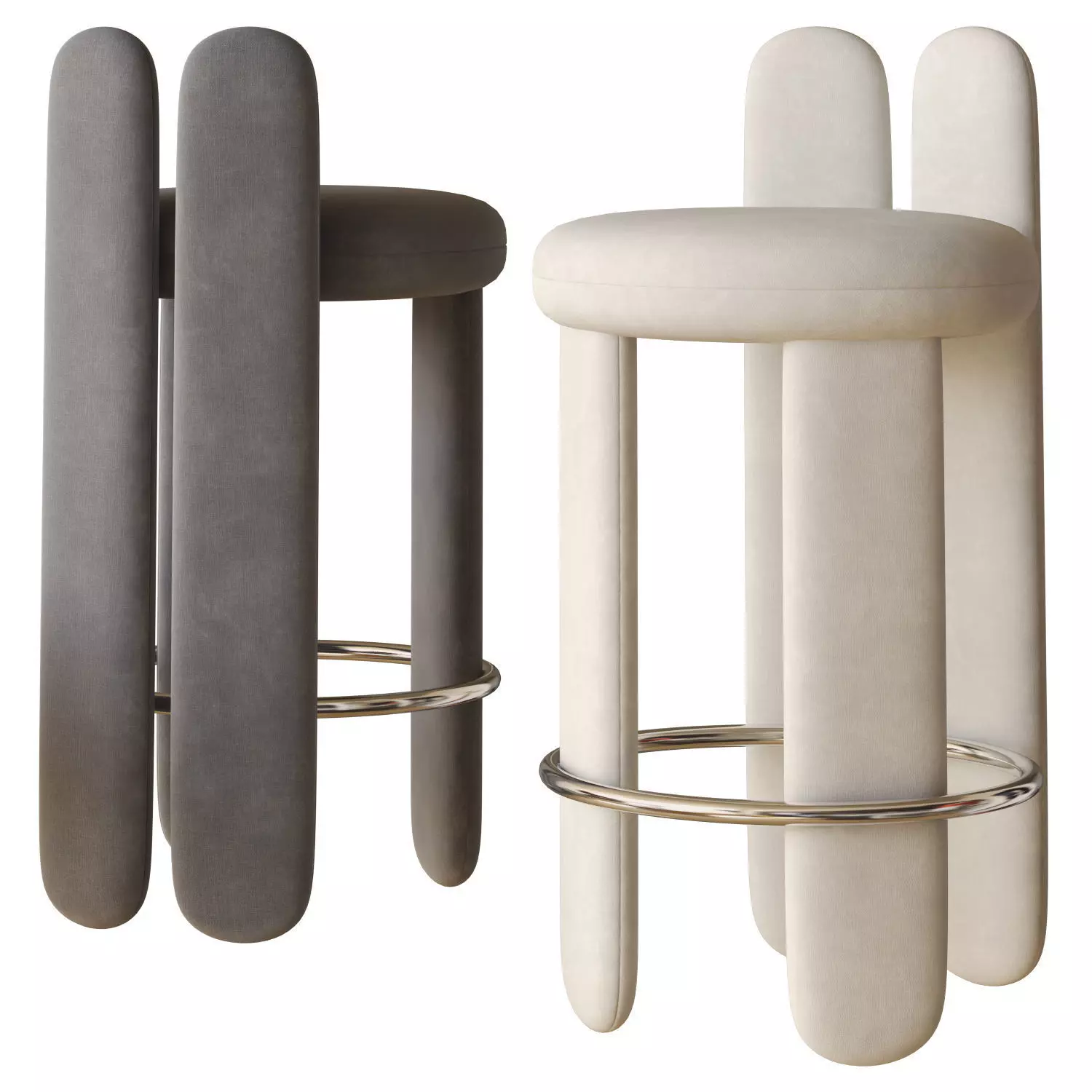 glazy bar stool by royal stranger 3D model_0