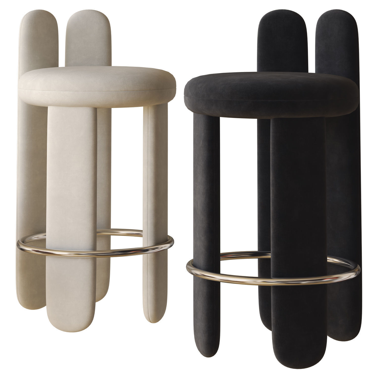 glazy bar stool by royal stranger 3D model_2