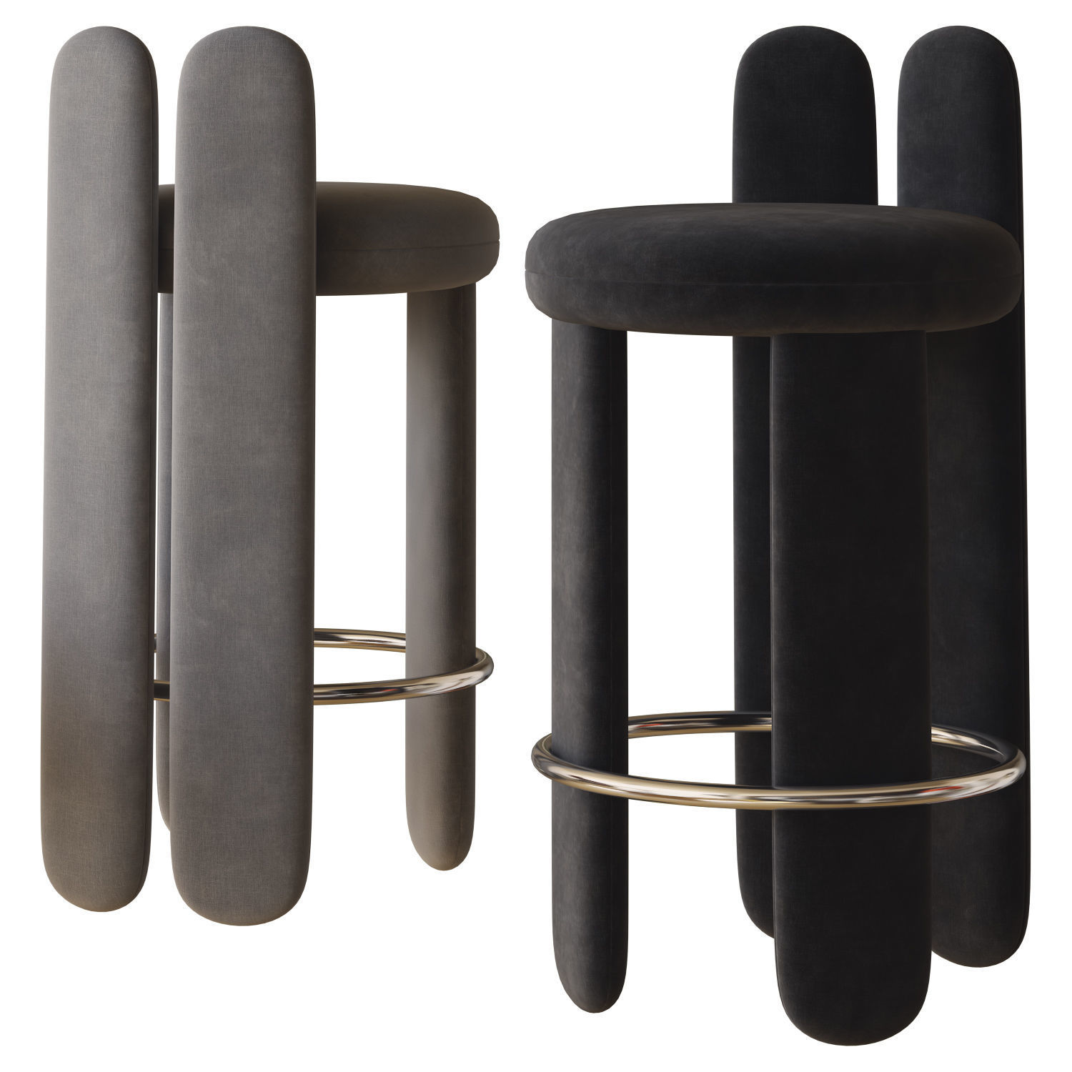 glazy bar stool by royal stranger 3D model_1