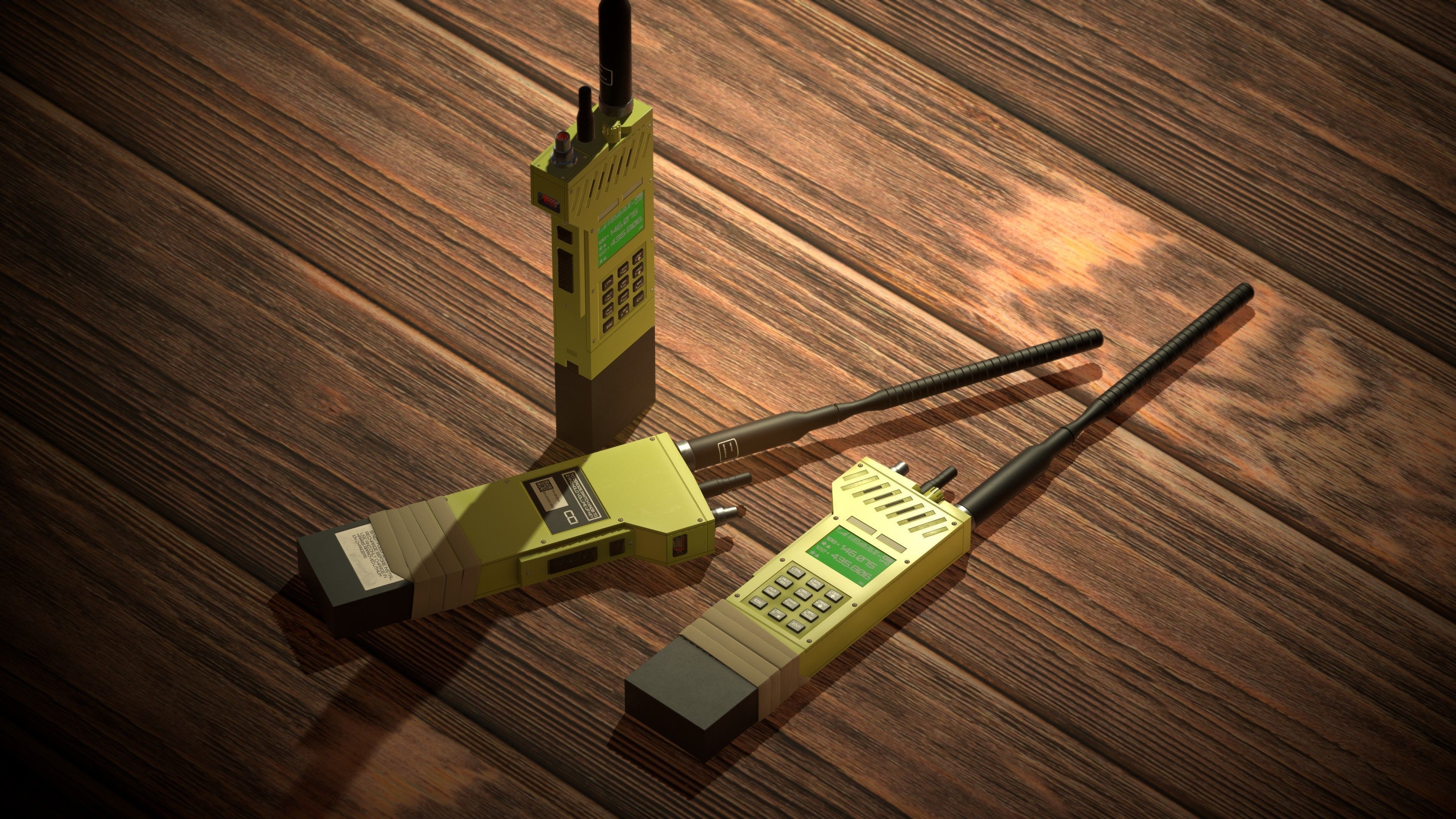 Military-Radio-Portable Low-poly 3D model_1