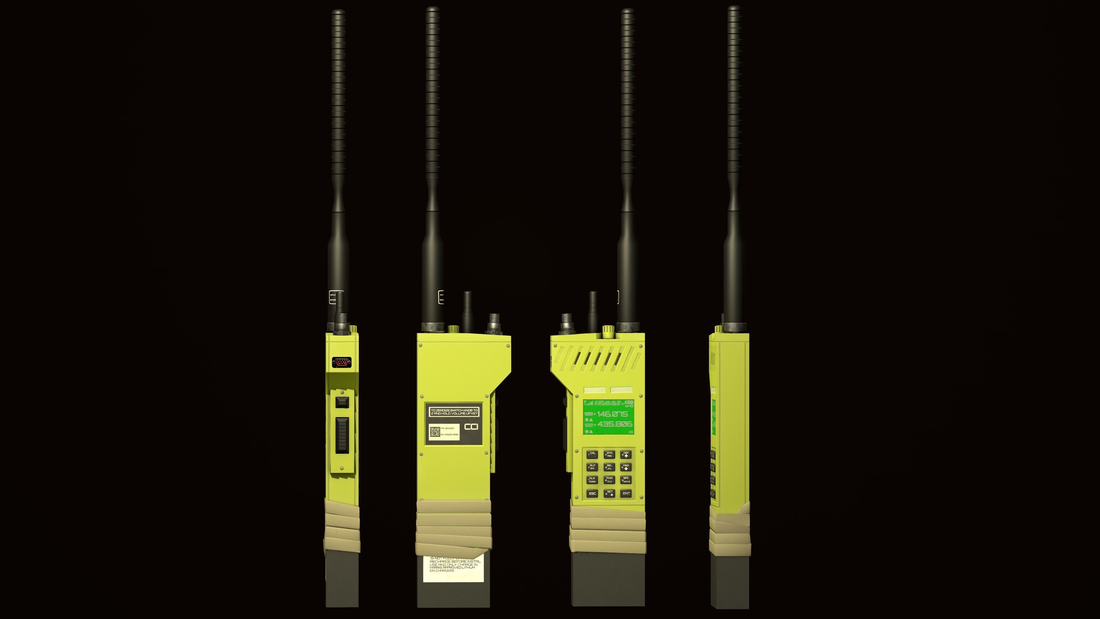 Military-Radio-Portable Low-poly 3D model_3