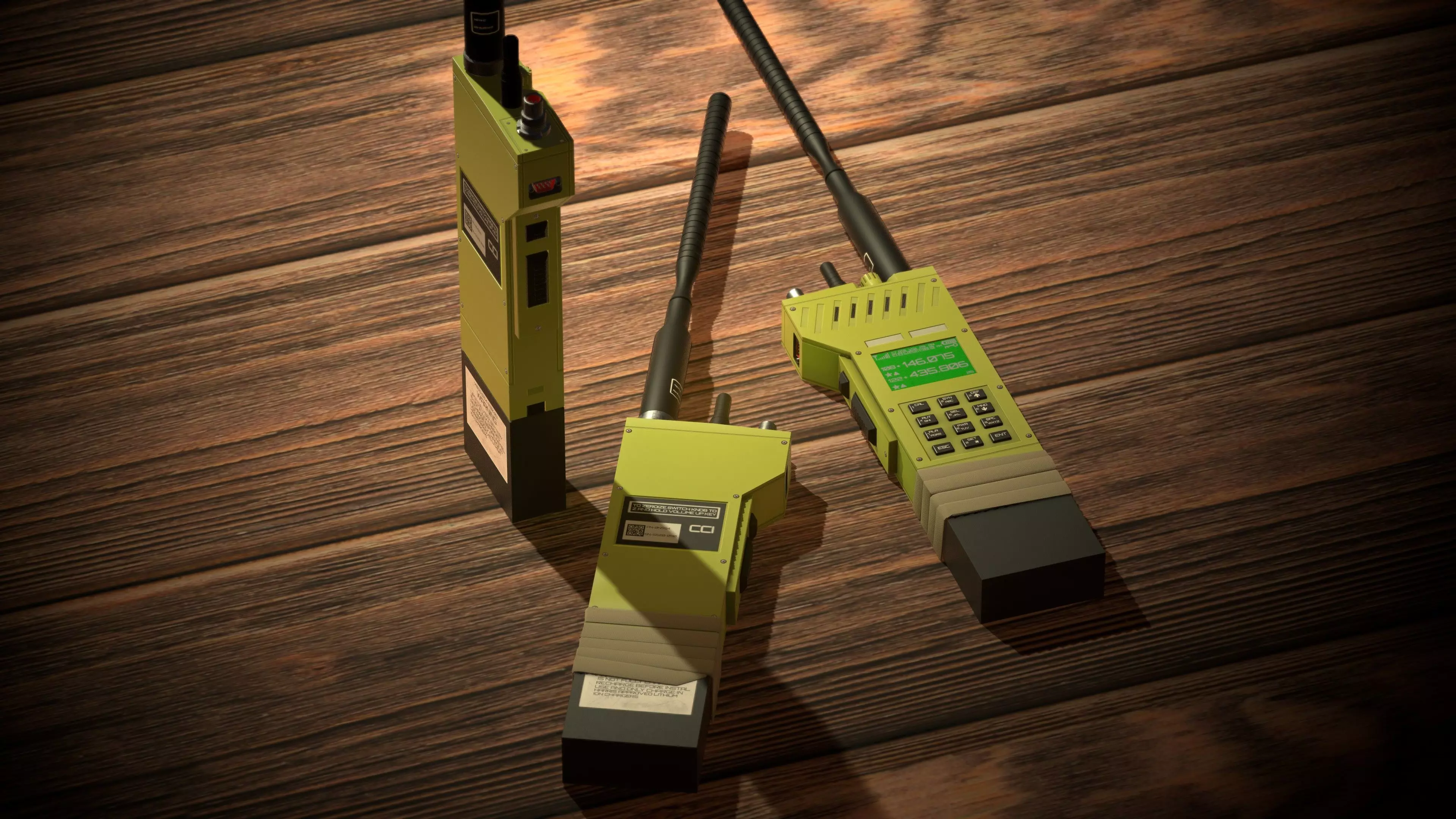 Military-Radio-Portable Low-poly 3D model_0