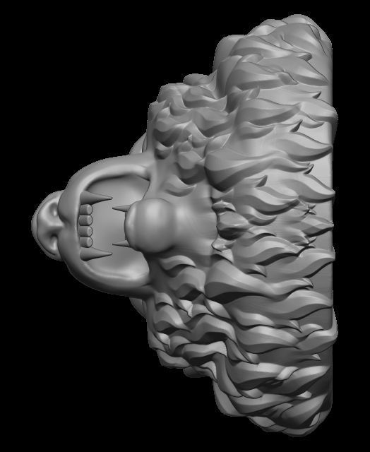 Were-wolf 3D print model_6