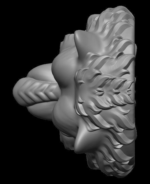 Were-wolf 3D print model_5