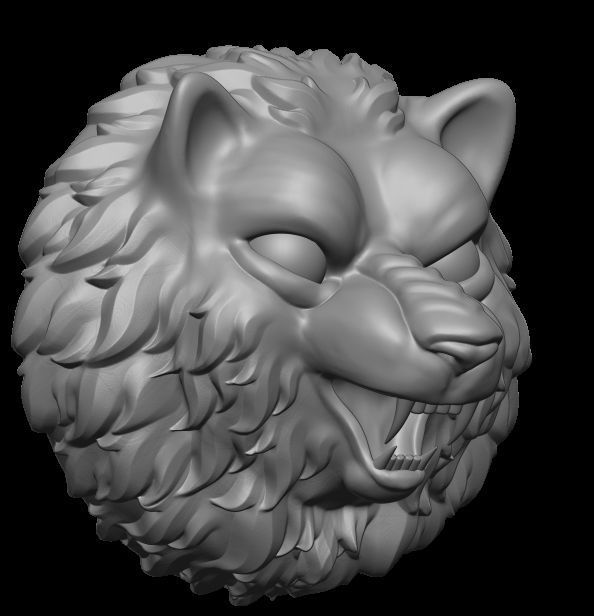 Were-wolf 3D print model_1