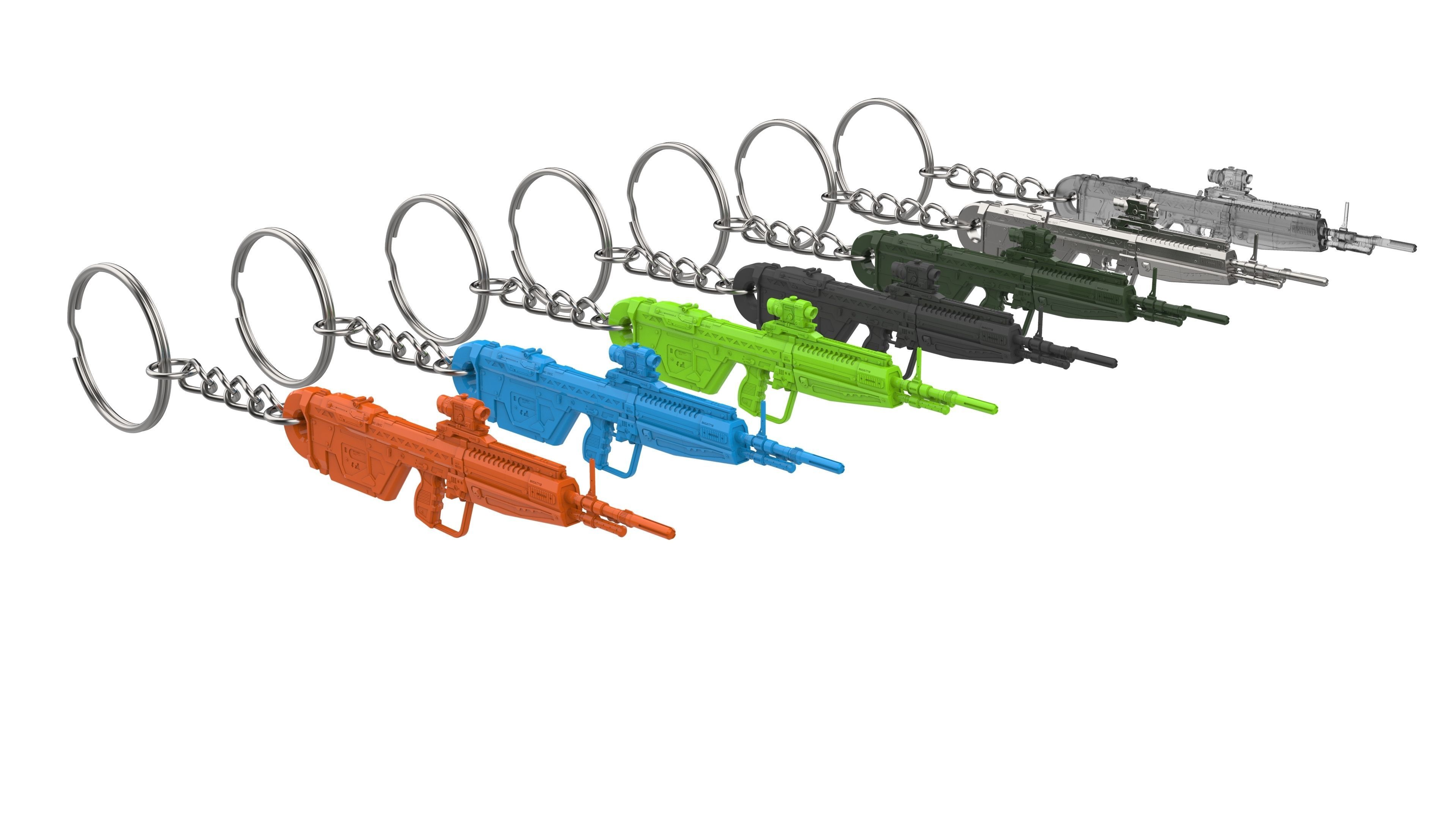 Keychain - M392 Cannon - Halo - Printable model - STL 3D print model_13