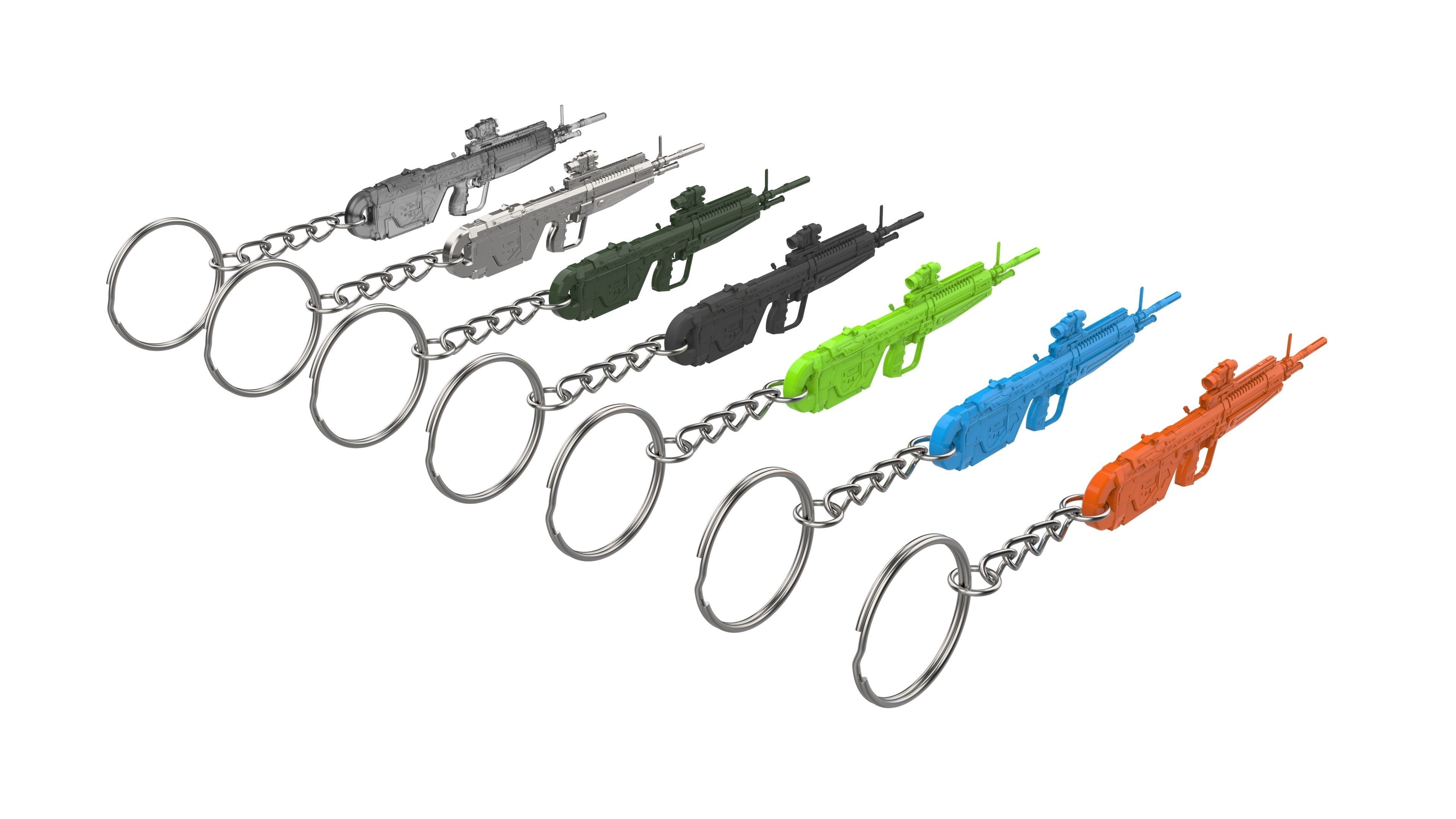 Keychain - M392 Cannon - Halo - Printable model - STL 3D print model_11