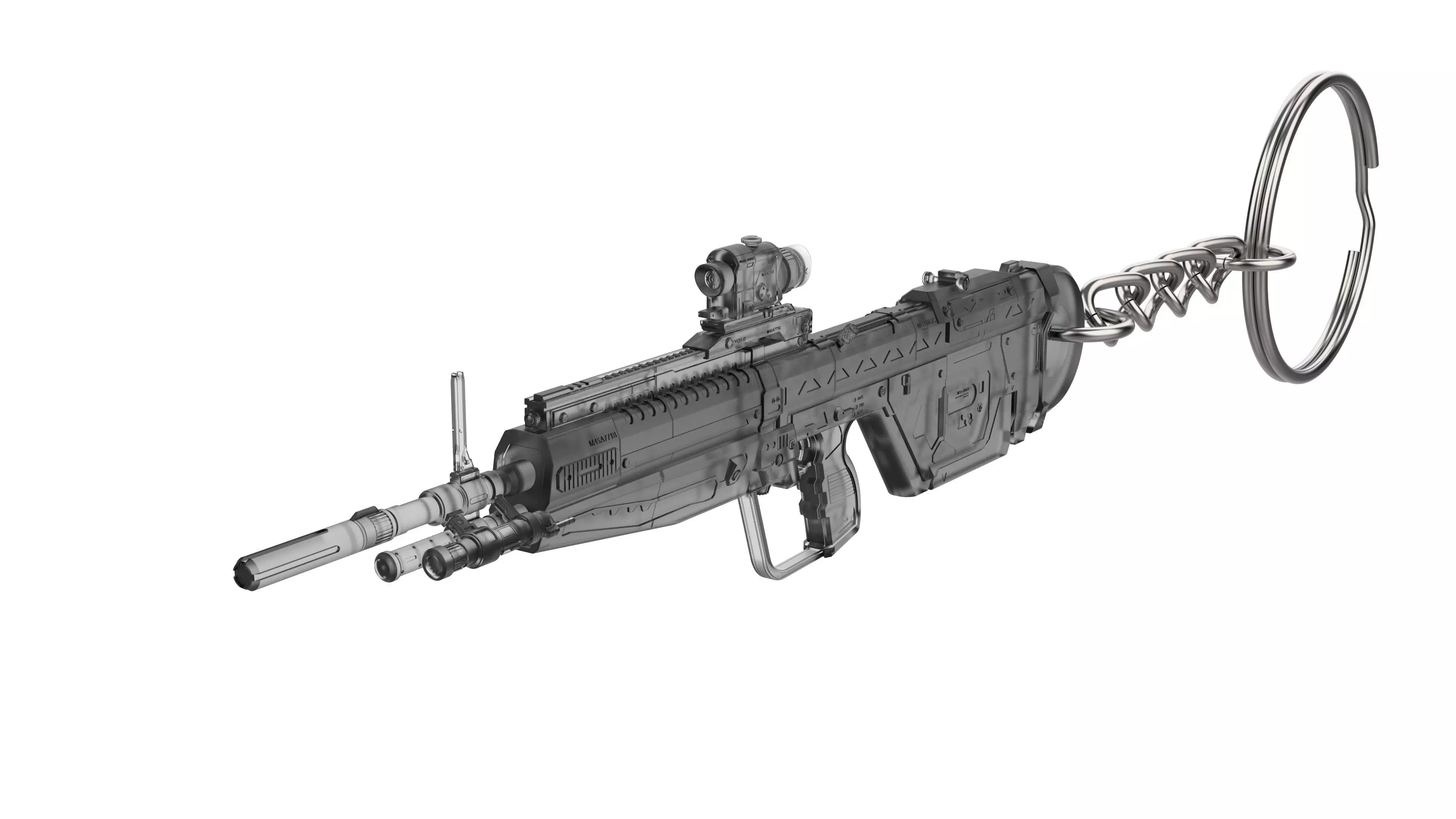 Keychain - M392 Cannon - Halo - Printable model - STL 3D print model_0