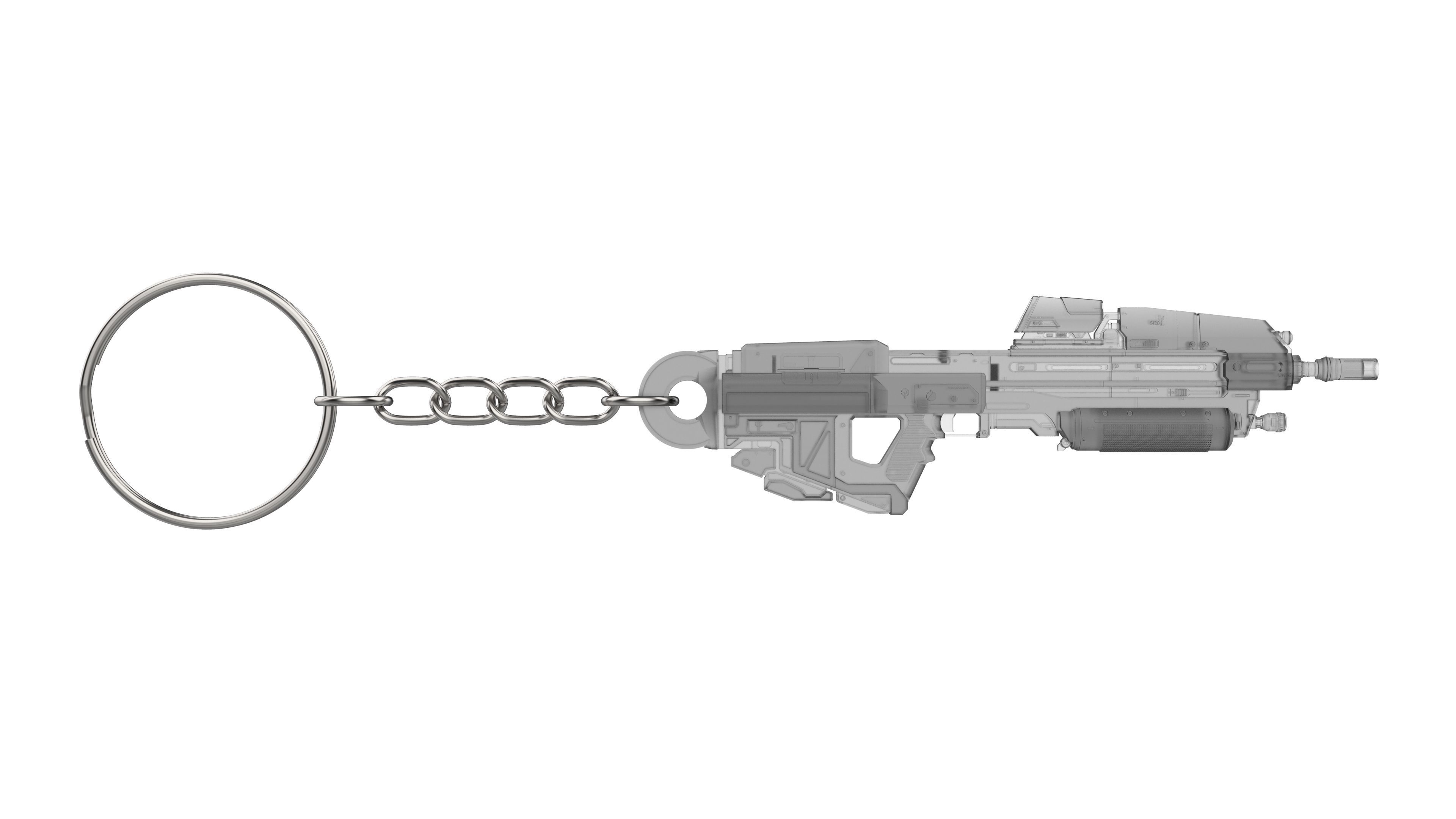 Keychain - MA37 Cannon - Halo - Printable model - STL 3D print model_4
