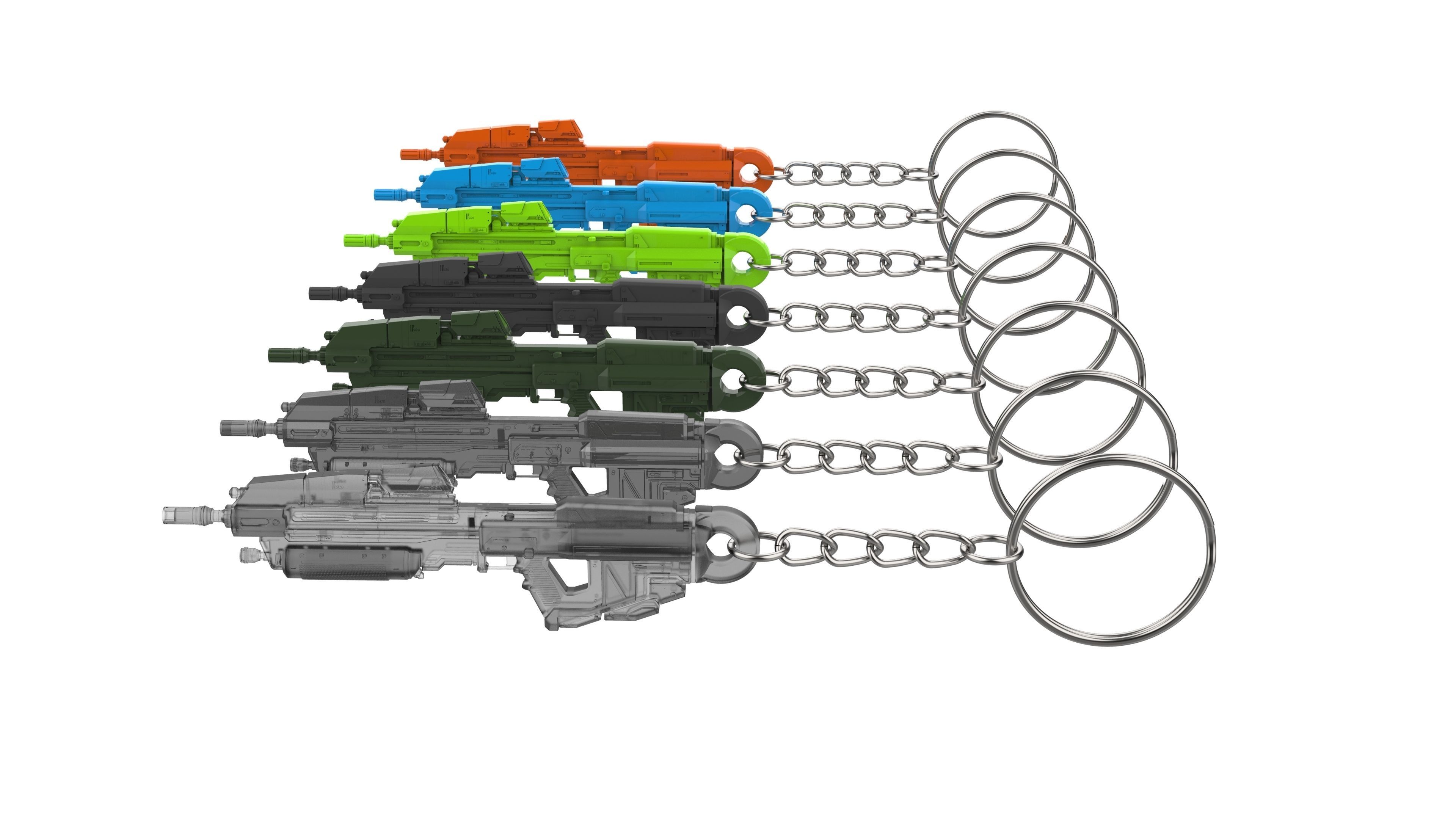 Keychain - MA37 Cannon - Halo - Printable model - STL 3D print model_9