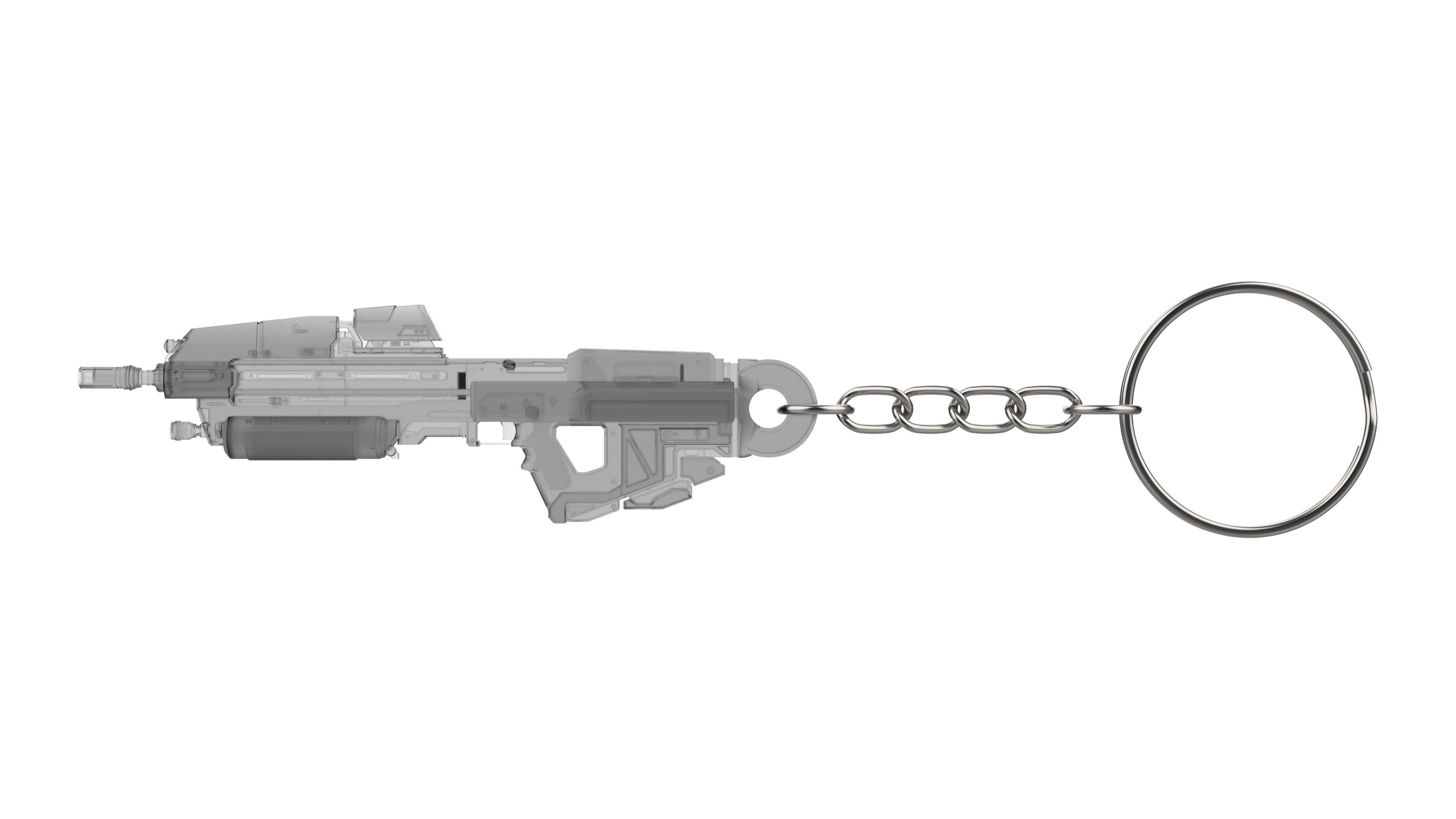 Keychain - MA37 Cannon - Halo - Printable model - STL 3D print model_1