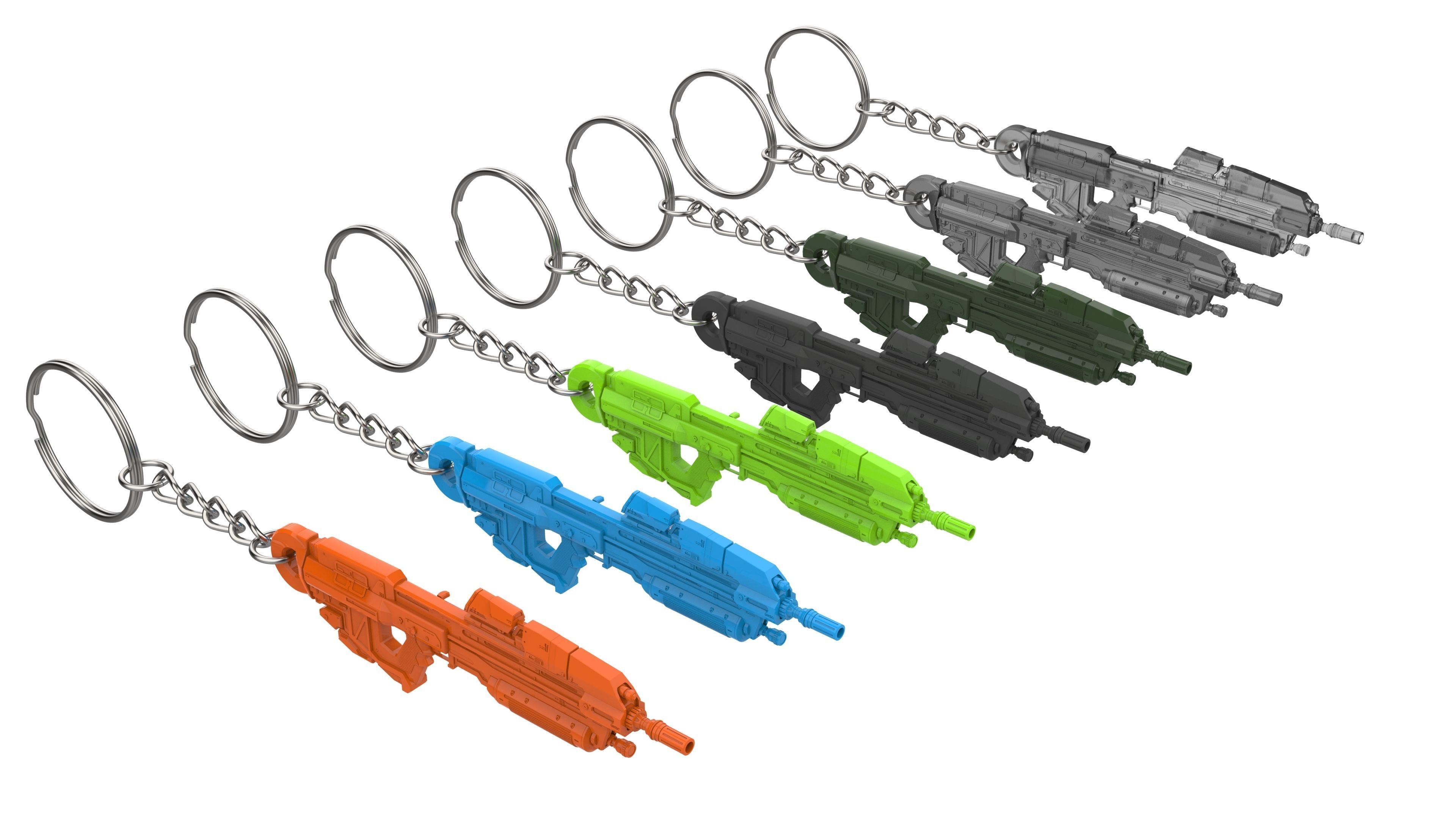 Keychain - MA37 Cannon - Halo - Printable model - STL 3D print model_13