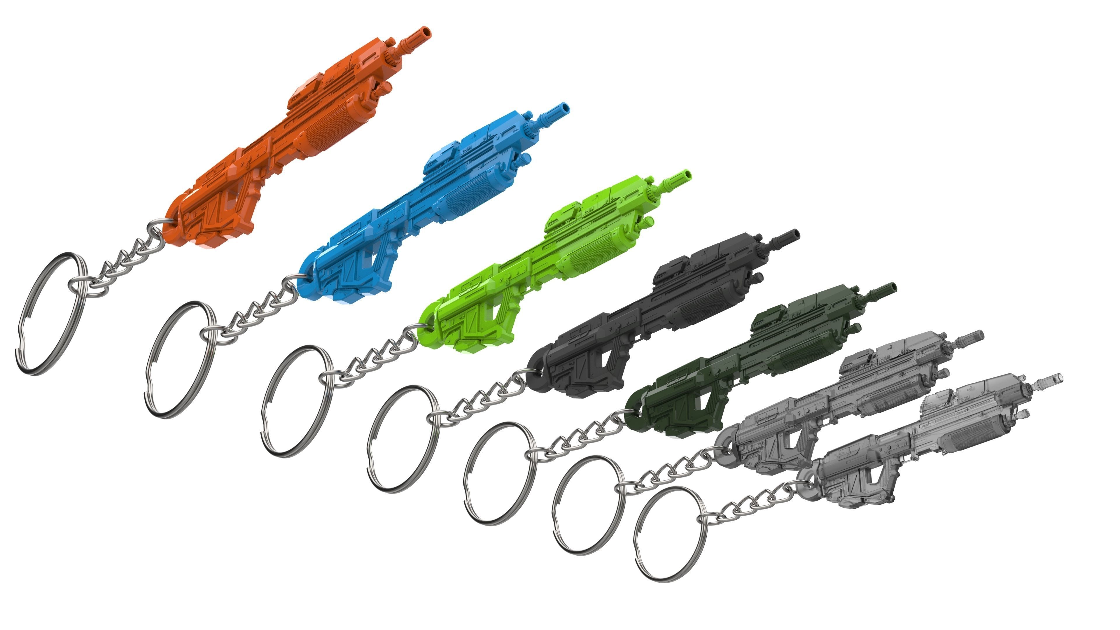 Keychain - MA37 Cannon - Halo - Printable model - STL 3D print model_14