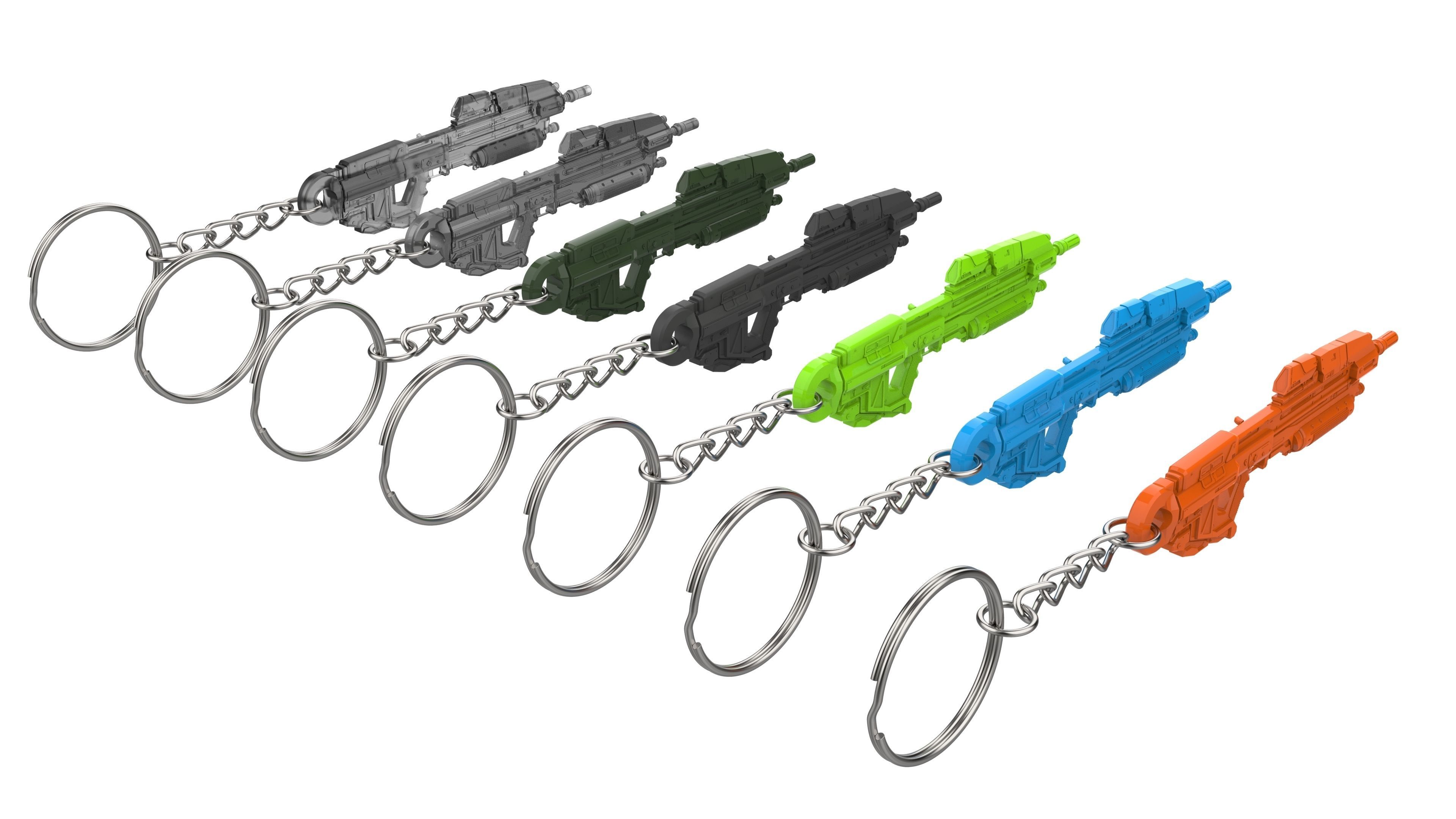 Keychain - MA37 Cannon - Halo - Printable model - STL 3D print model_11