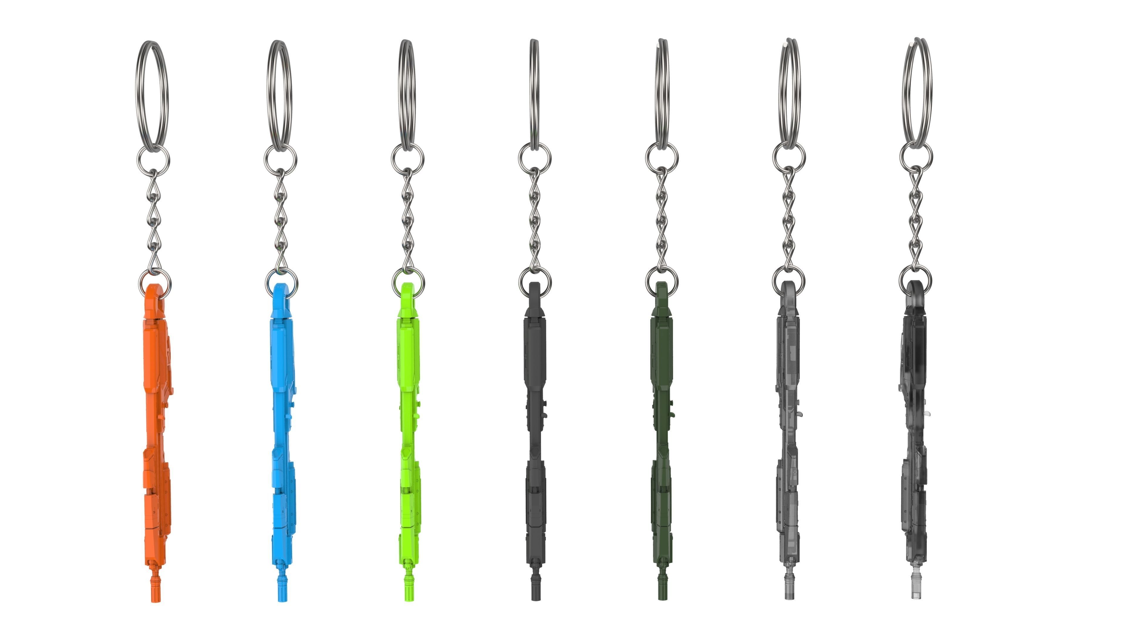 Keychain - MA37 Cannon - Halo - Printable model - STL 3D print model_16