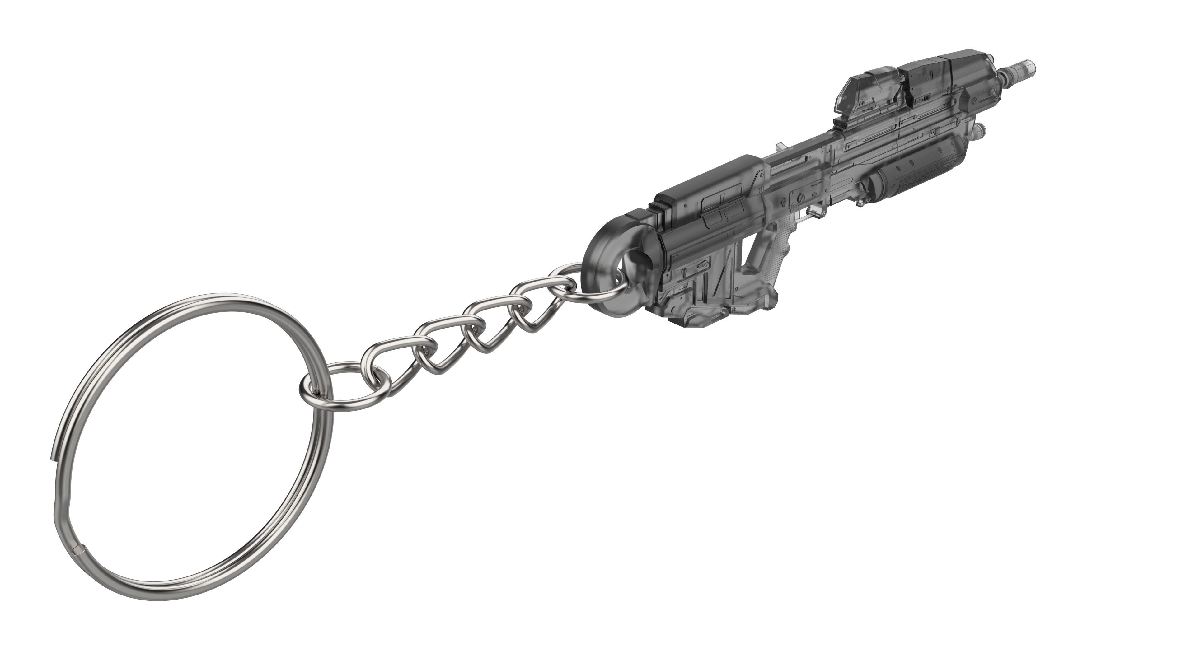 Keychain - MA37 Cannon - Halo - Printable model - STL 3D print model_3