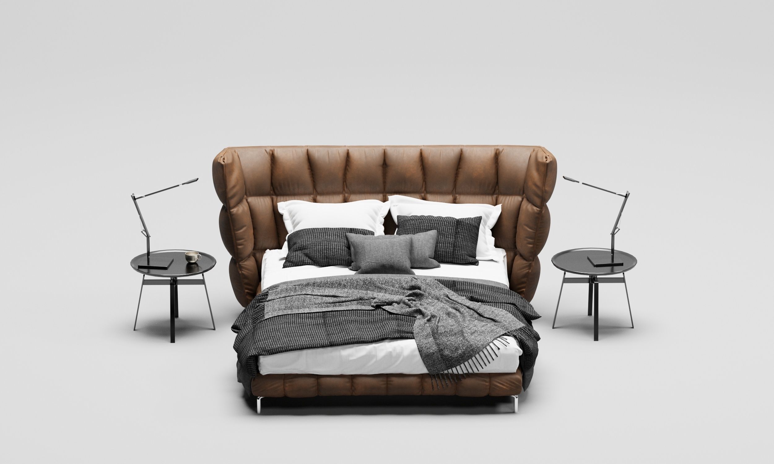 Uprik bed  3D model_2