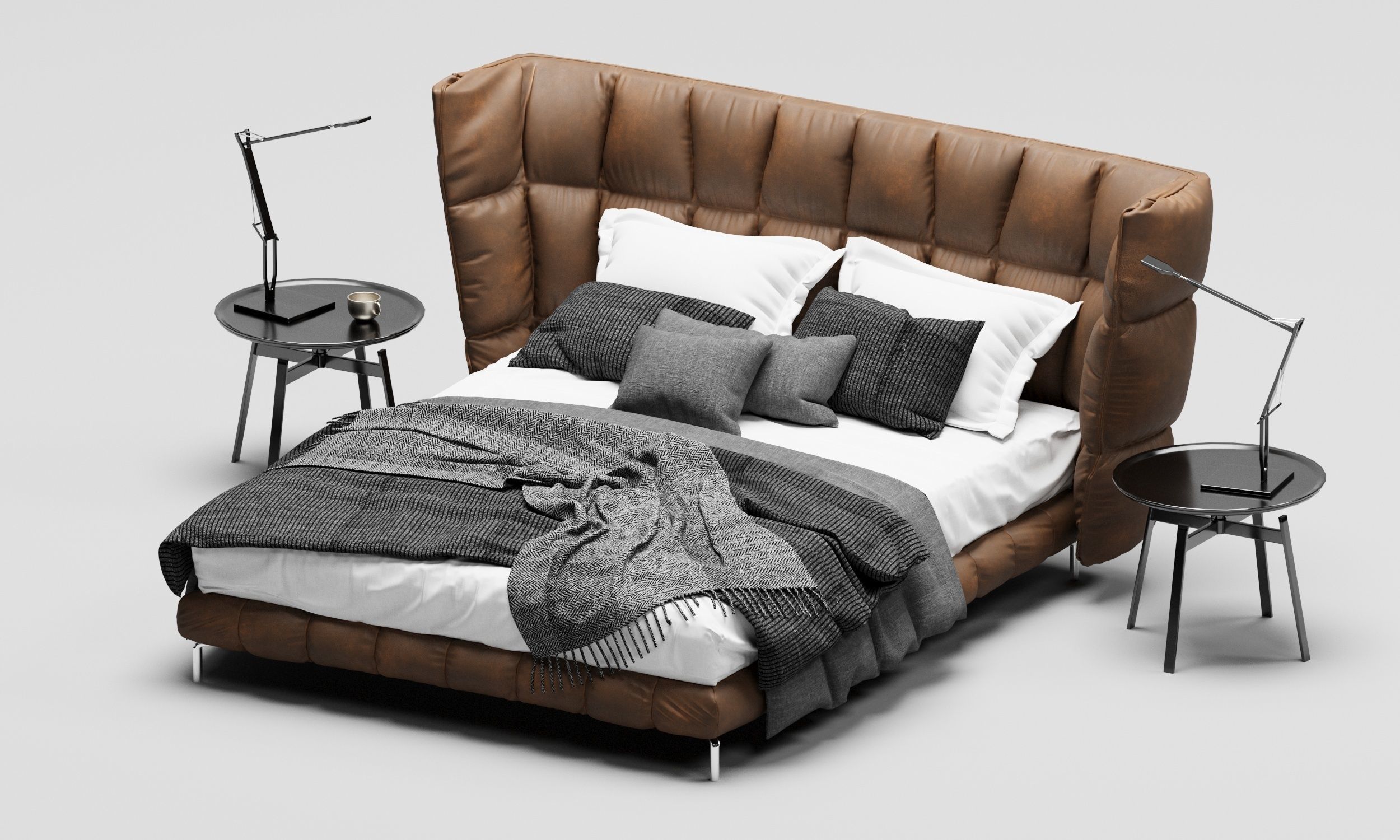 Uprik bed  3D model_1