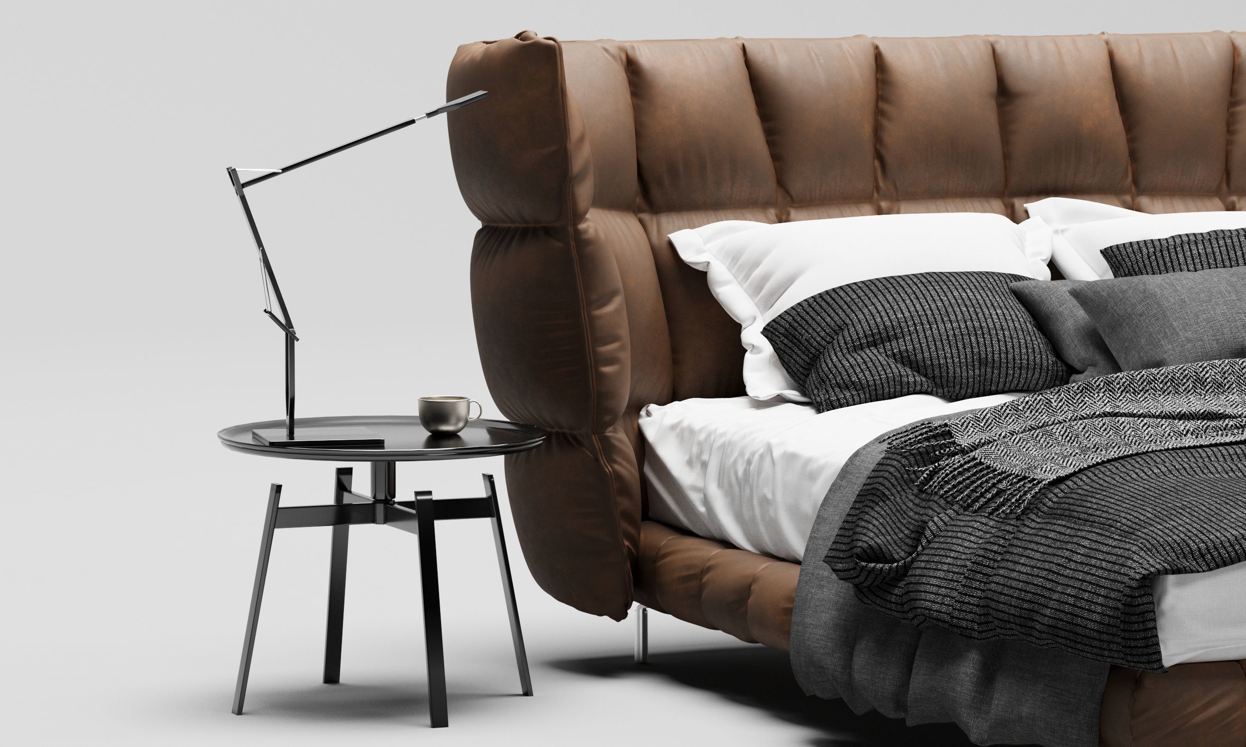 Uprik bed  3D model_3