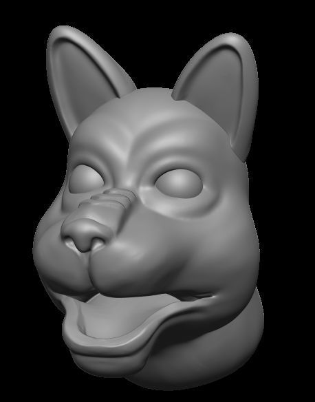 Dog model 3D print model_3