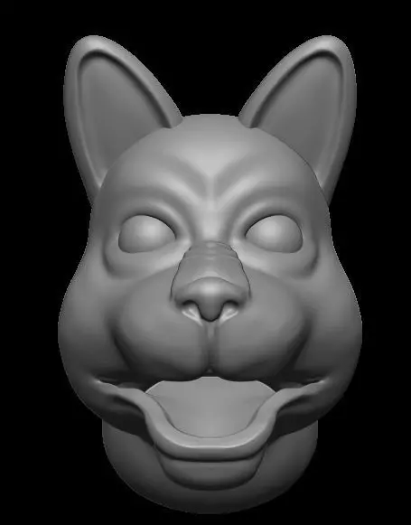 Dog model 3D print model_0