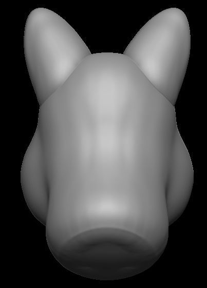 Dog model 3D print model_7