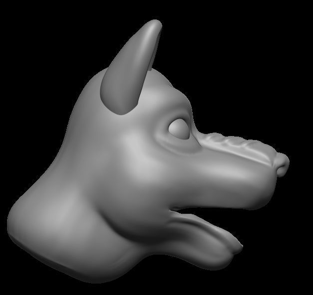 Dog model 3D print model_2