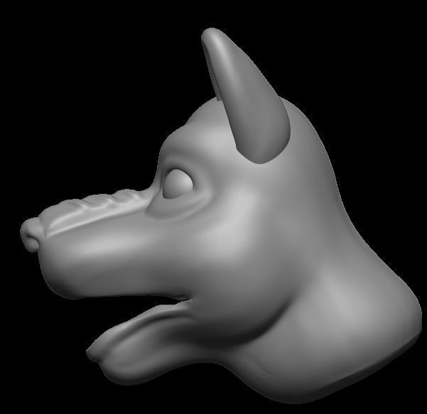 Dog model 3D print model_4