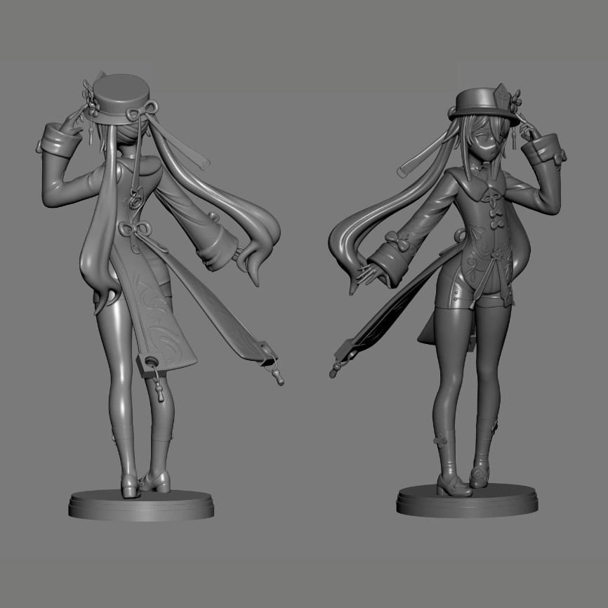 HU TAO - GESHIN IMPACT STL 3D print model_3