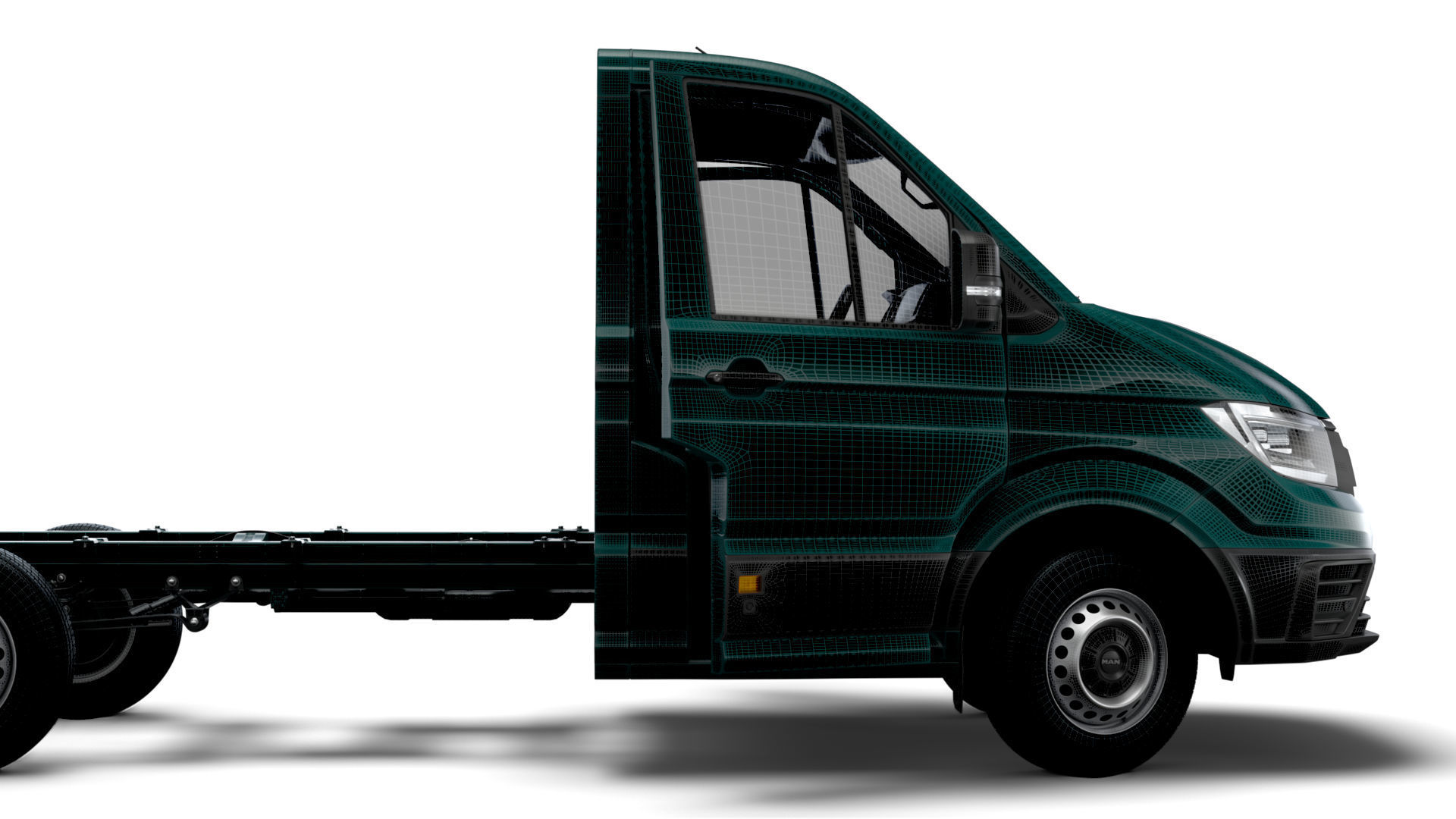 MAN TGE Chassis SingleCab L1 HQInterior 2023 3D model_16