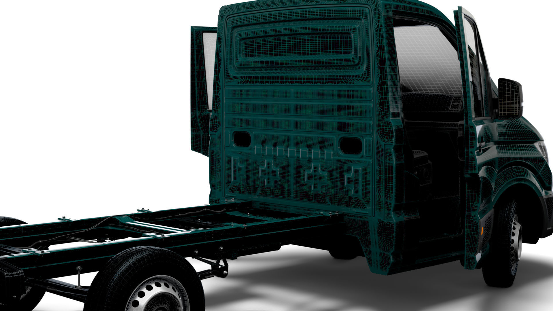 MAN TGE Chassis SingleCab L1 HQInterior 2023 3D model_23