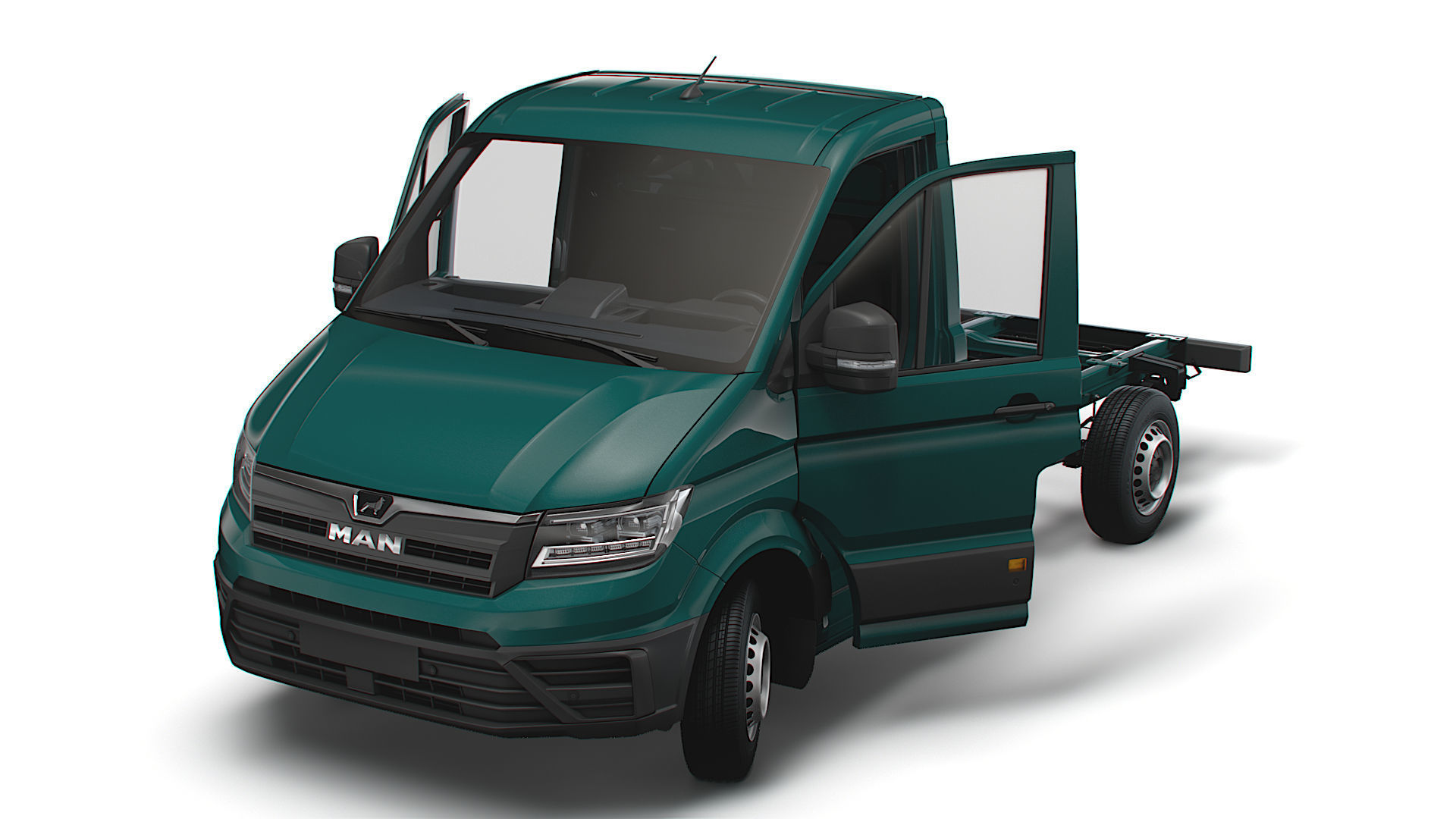 MAN TGE Chassis SingleCab L1 HQInterior 2023 3D model_8