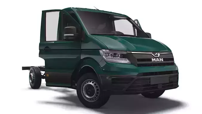 MAN TGE Chassis SingleCab L1 HQInterior 2023 3D model