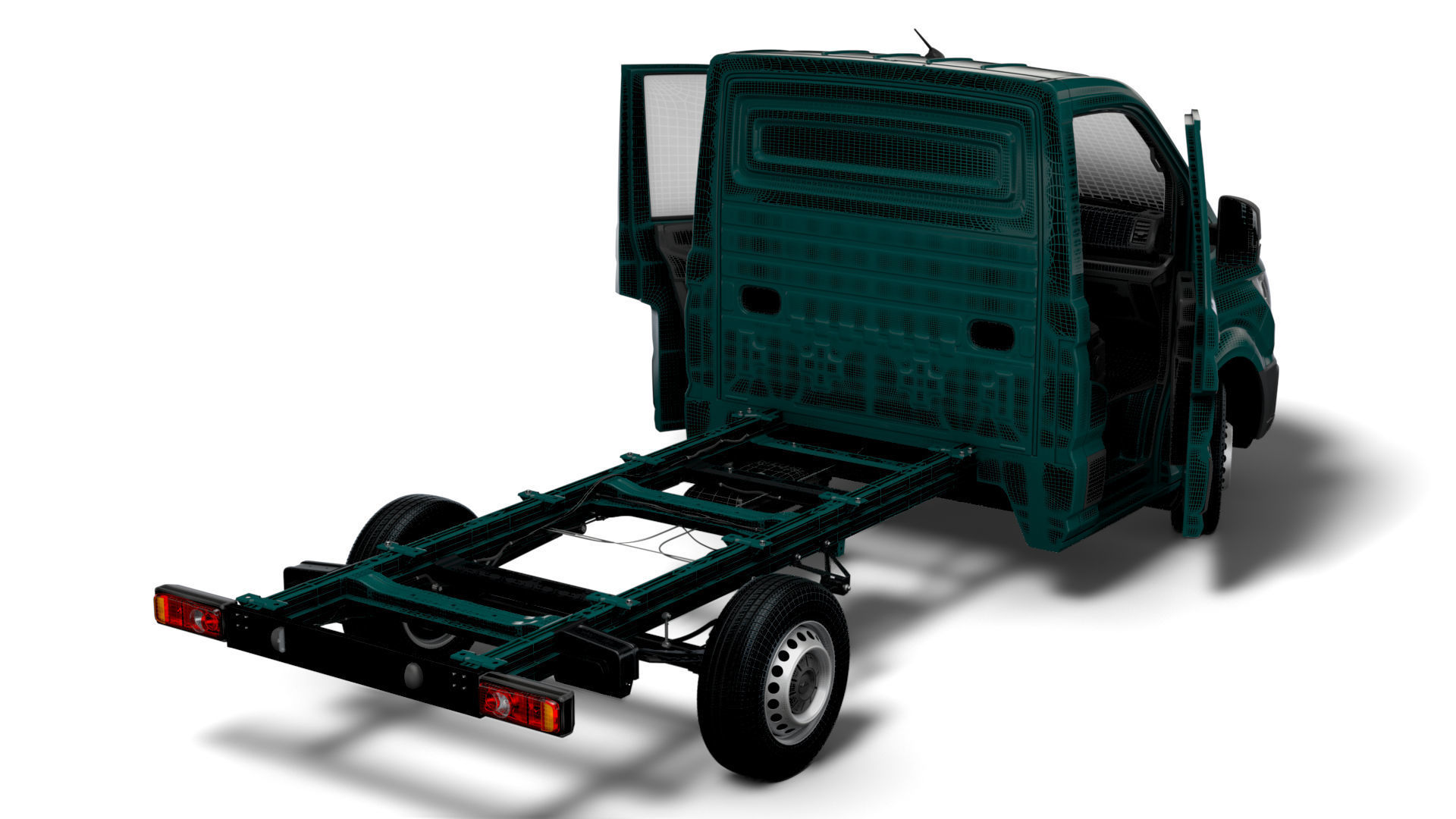 MAN TGE Chassis SingleCab L1 HQInterior 2023 3D model_14