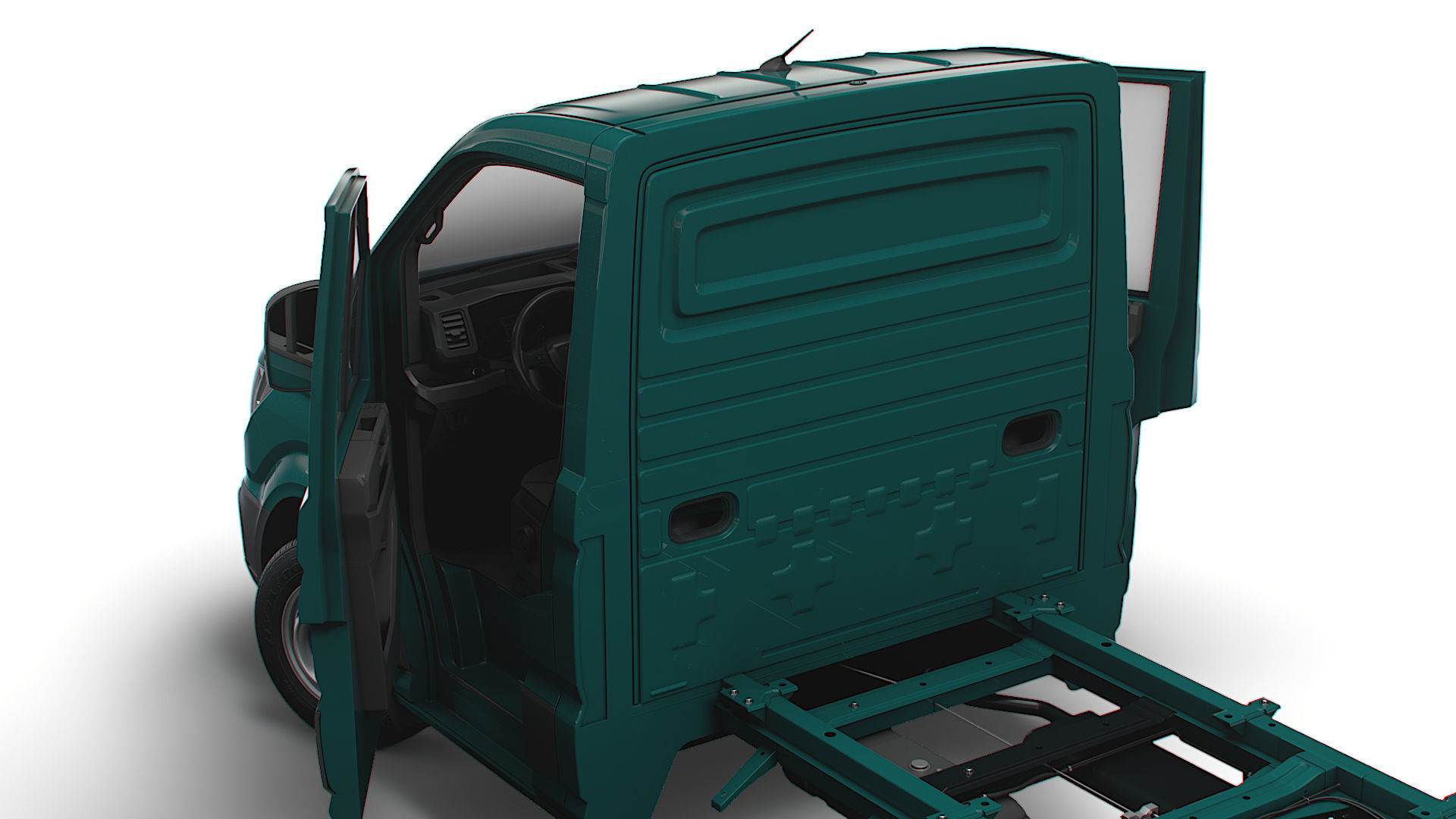 MAN TGE Chassis SingleCab L1 HQInterior 2023 3D model_3