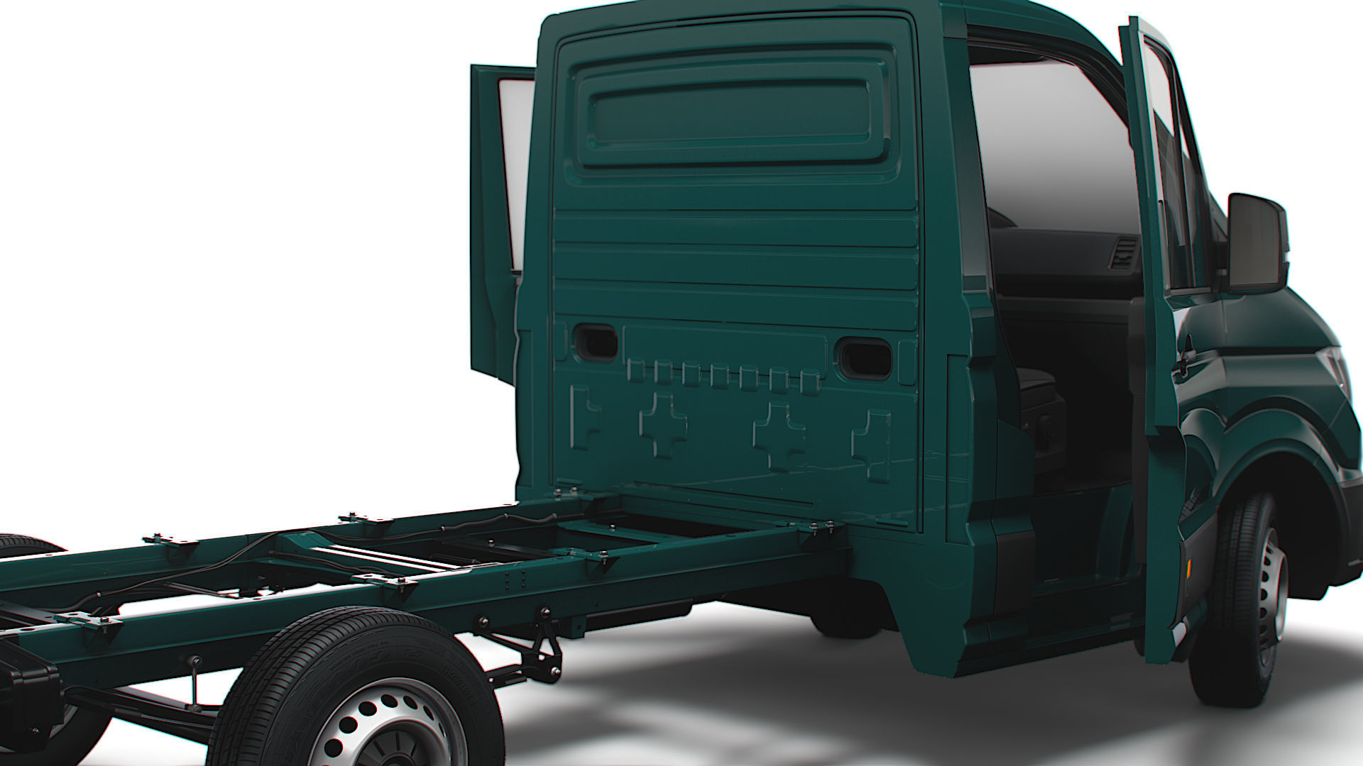 MAN TGE Chassis SingleCab L1 HQInterior 2023 3D model_11