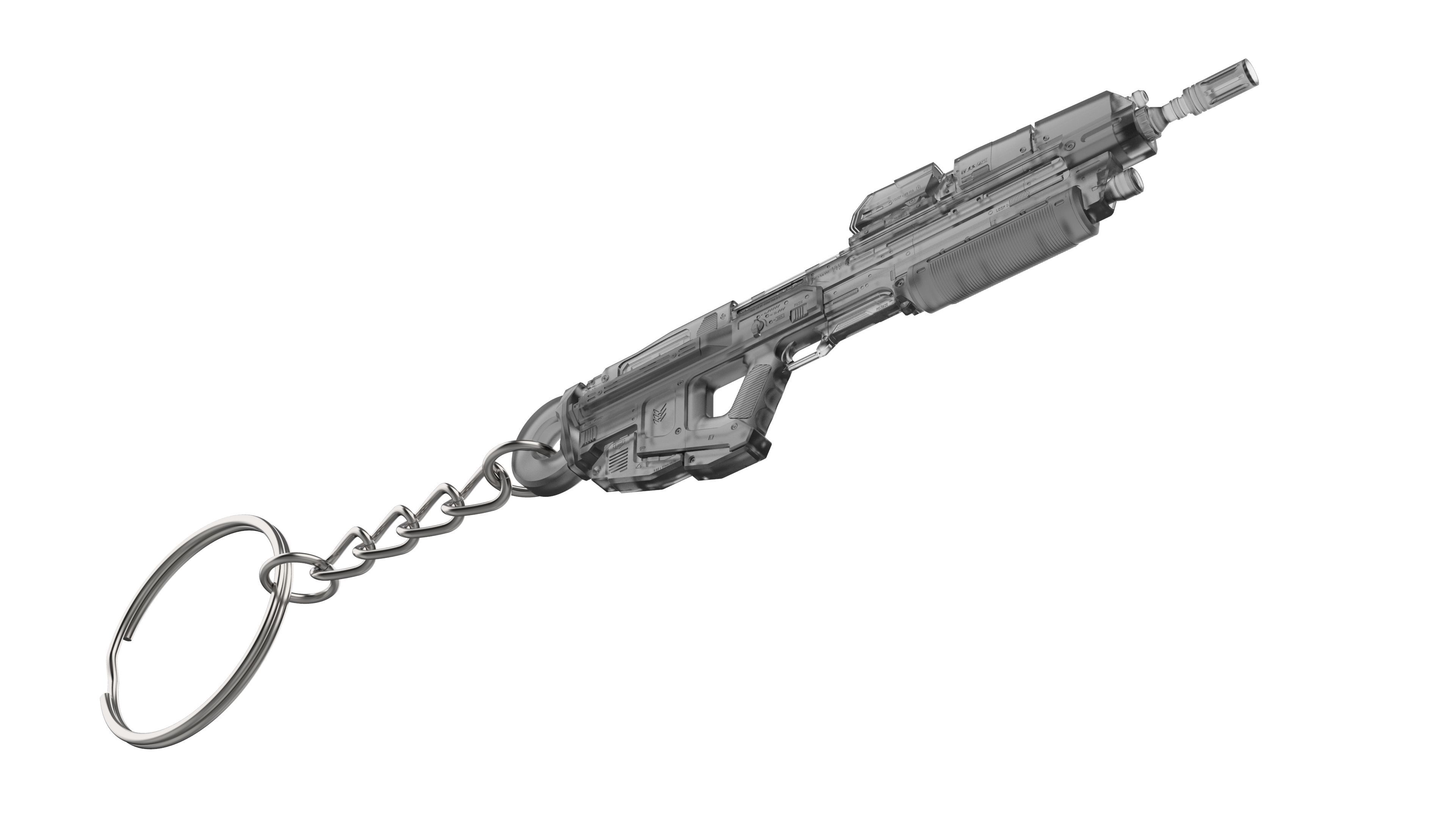 Keychain - MA40 Assault Cannon - Halo - Printable model - STL 3D print model_8