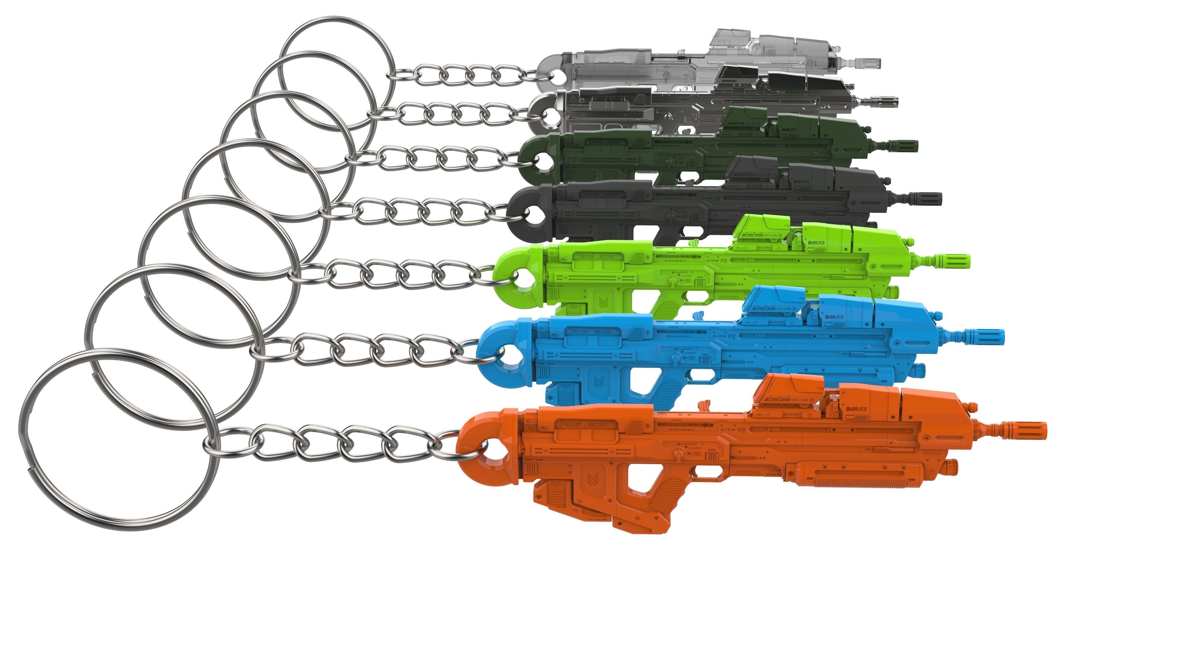 Keychain - MA40 Assault Cannon - Halo - Printable model - STL 3D print model_14