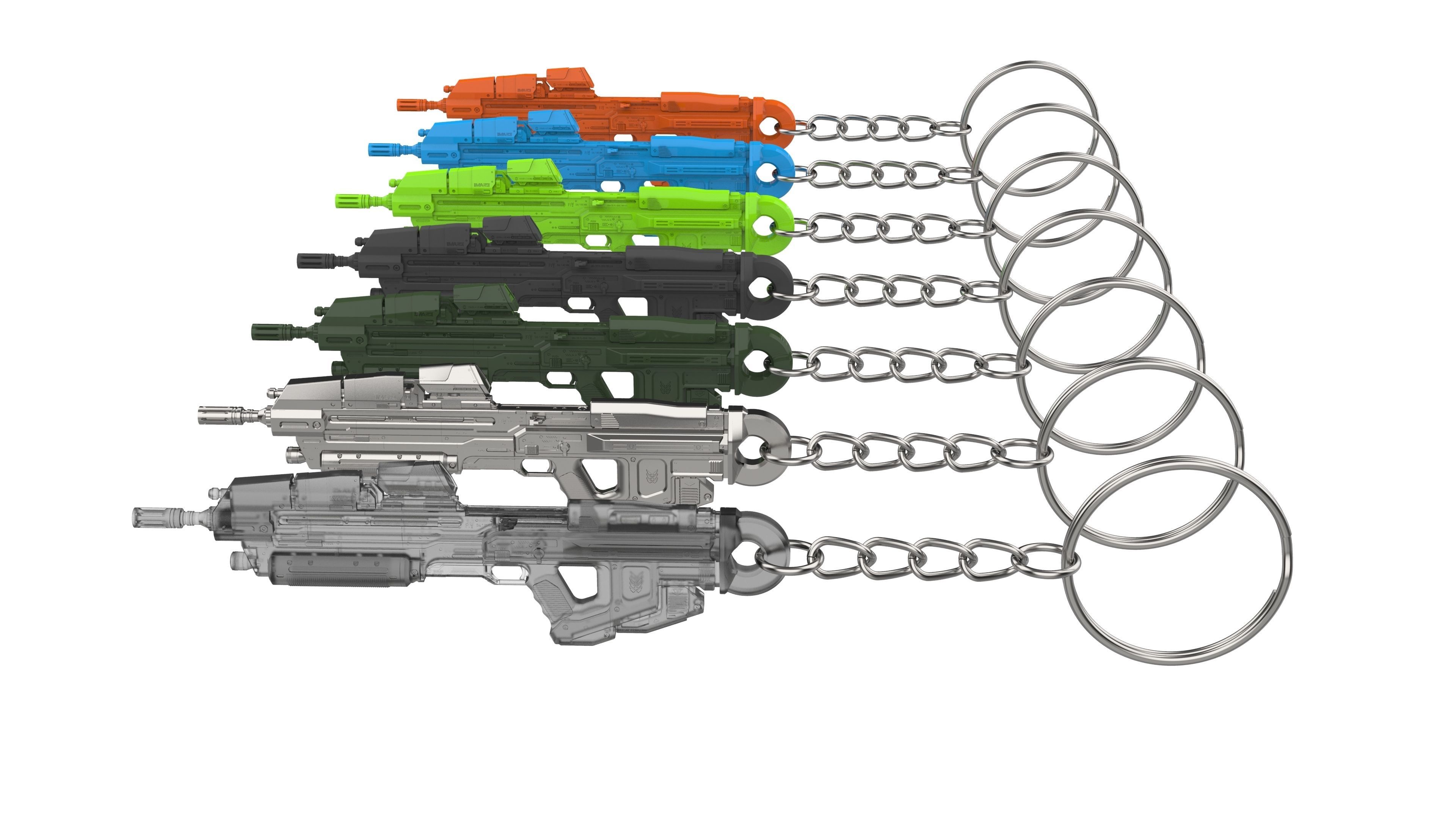 Keychain - MA40 Assault Cannon - Halo - Printable model - STL 3D print model_11