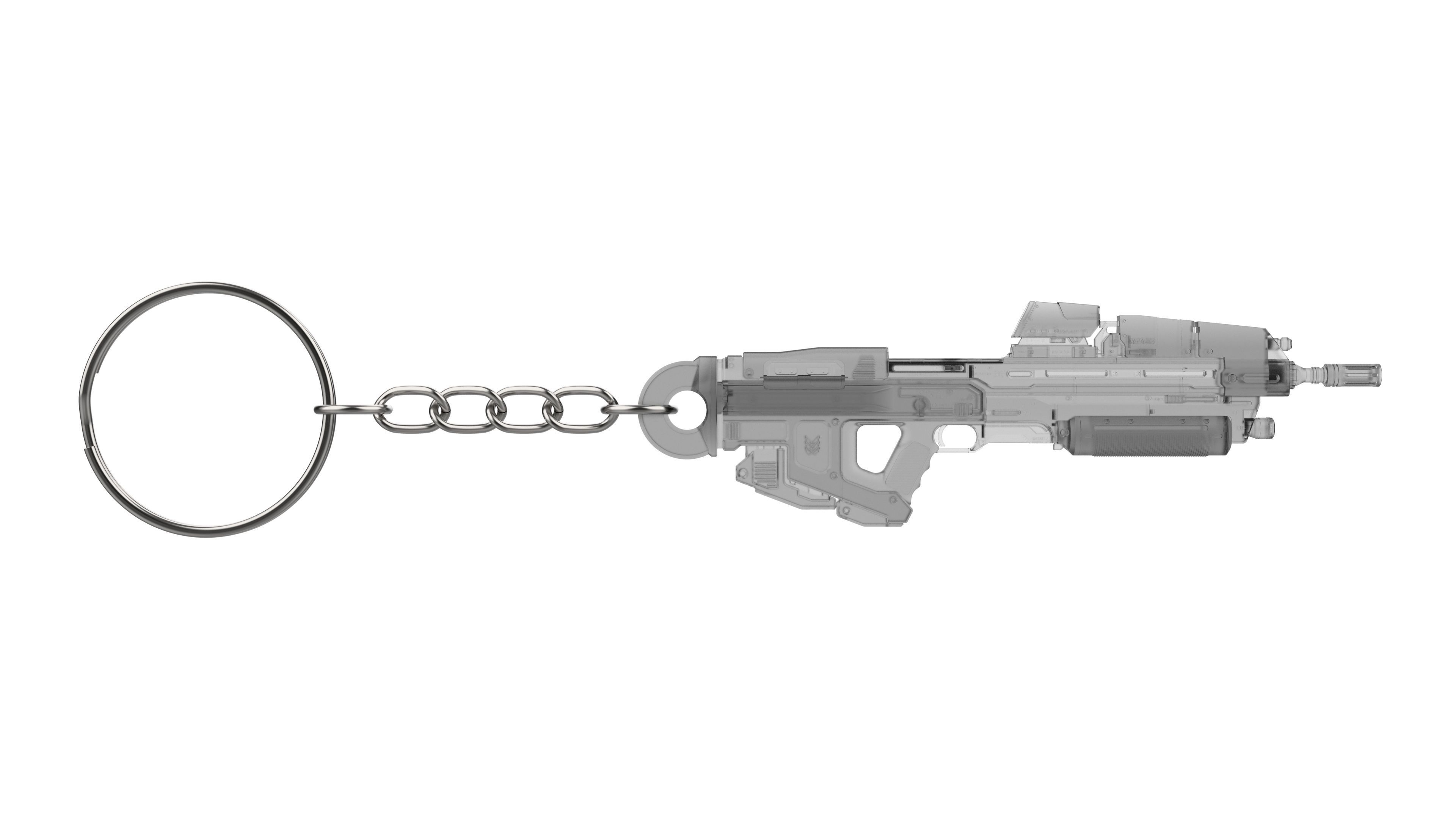Keychain - MA40 Assault Cannon - Halo - Printable model - STL 3D print model_4