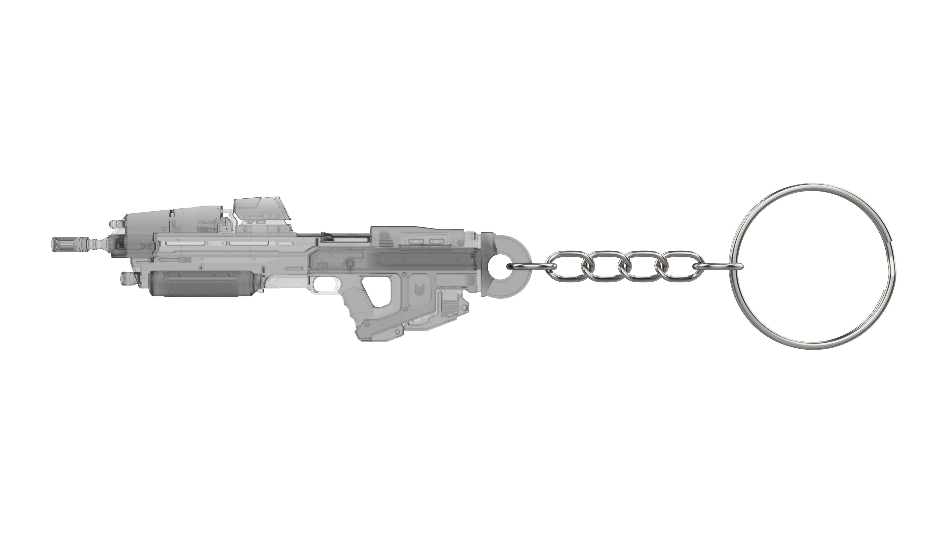 Keychain - MA40 Assault Cannon - Halo - Printable model - STL 3D print model_1
