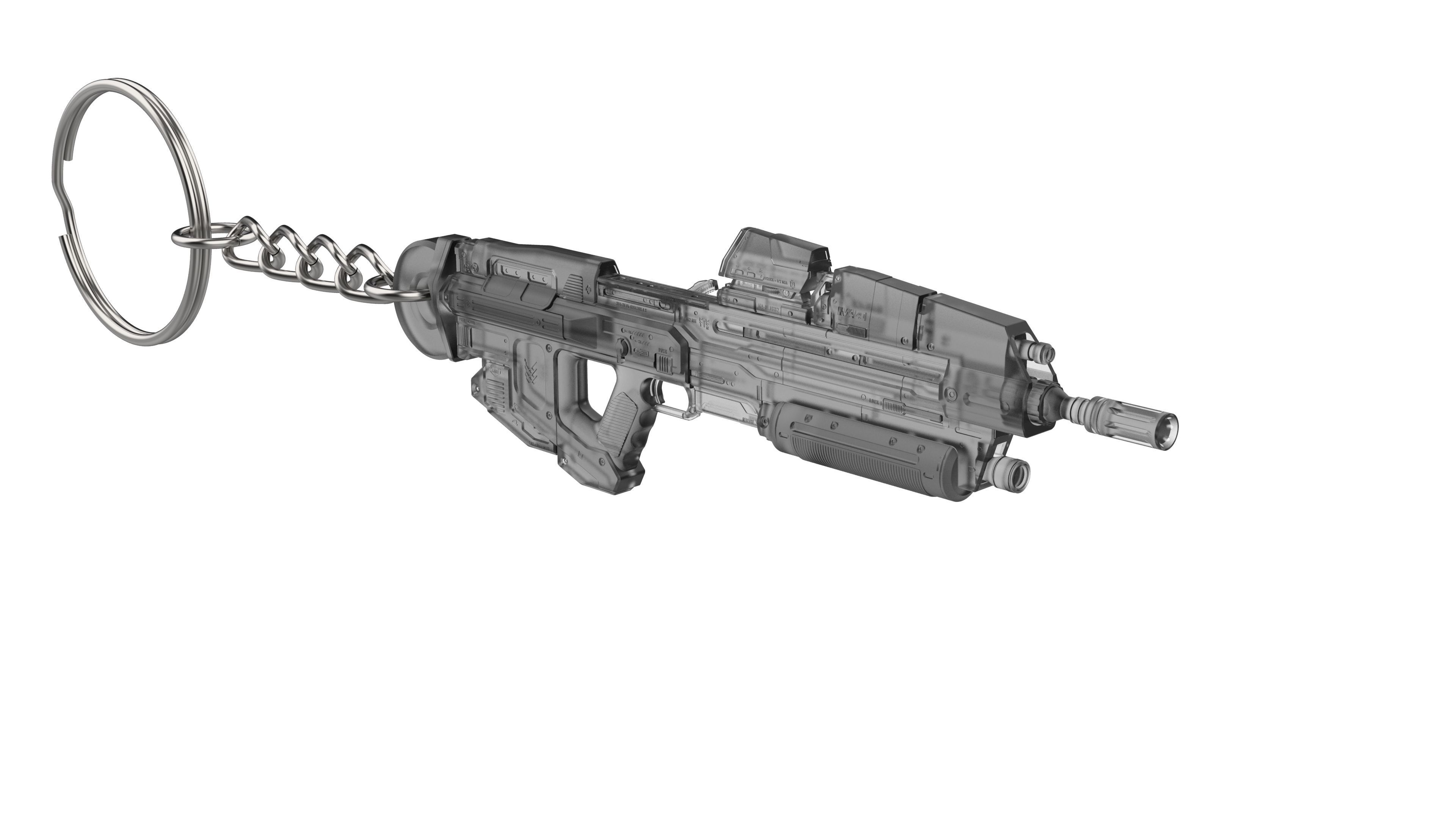 Keychain - MA40 Assault Cannon - Halo - Printable model - STL 3D print model_5