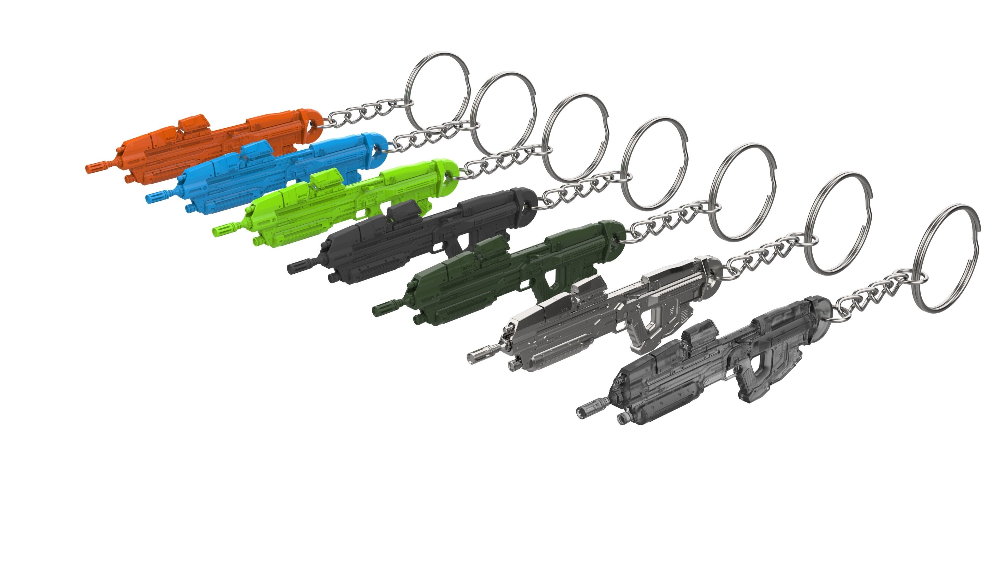 Keychain - MA40 Assault Cannon - Halo - Printable model - STL 3D print model_9